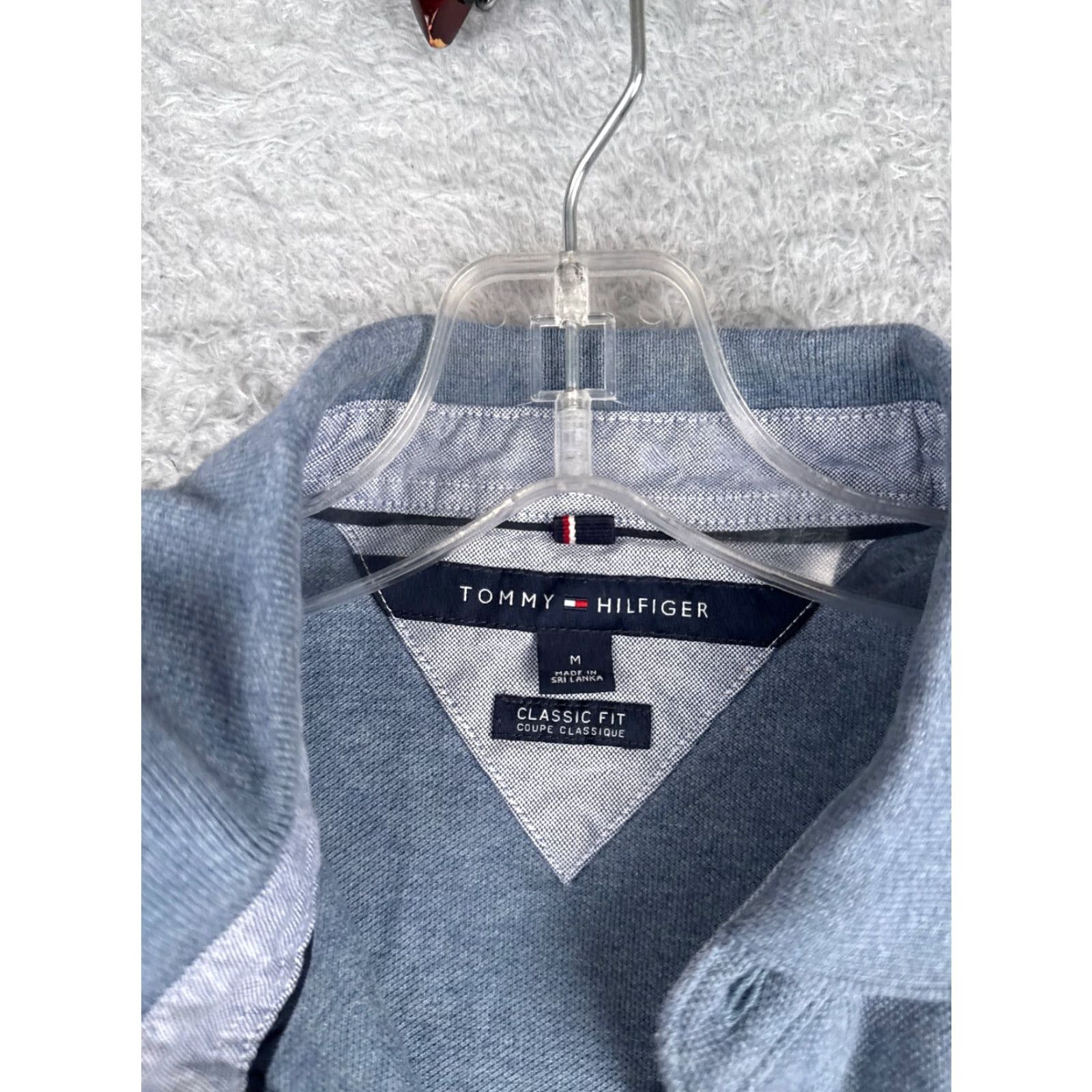 Tommy Hilfiger Tommy Hilfiger Polo Shirt Men Medium Blue Slim Fit Classic Activewear 100% Cotton Size US M / EU 48-50 / 2 - 7 Thumbnail