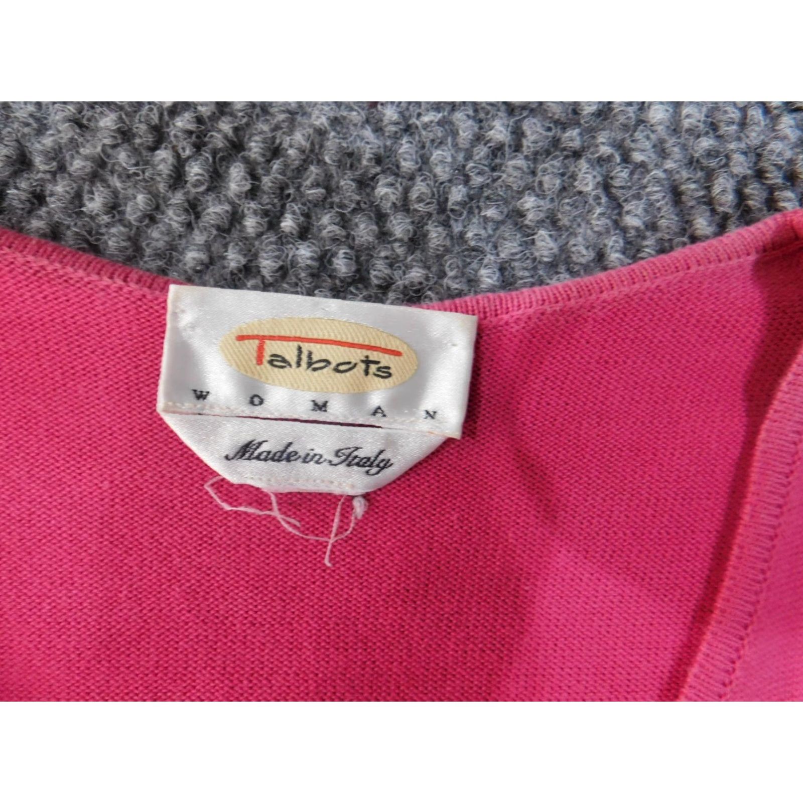 Talbots Talbots Sweater Cardigan M Pink Womens Regular Cotton Knit Stretch Size M / US 6-8 / IT 42-44 - 6 Thumbnail