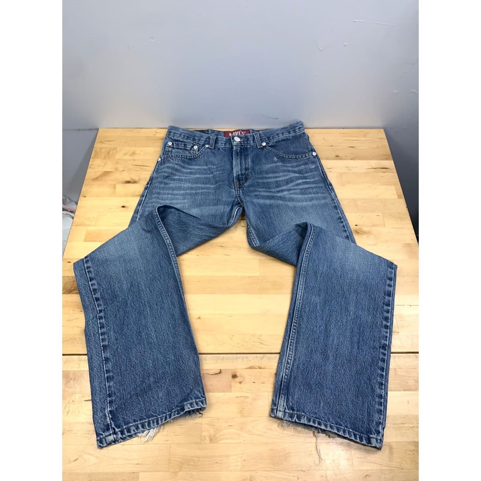 Levi's Levi's 505 Jeans Women 16 Reg 28x28 Denim Blue Straight Casual Vintage No N/A Size 38" / US 16 / IT 52 - 7 Thumbnail