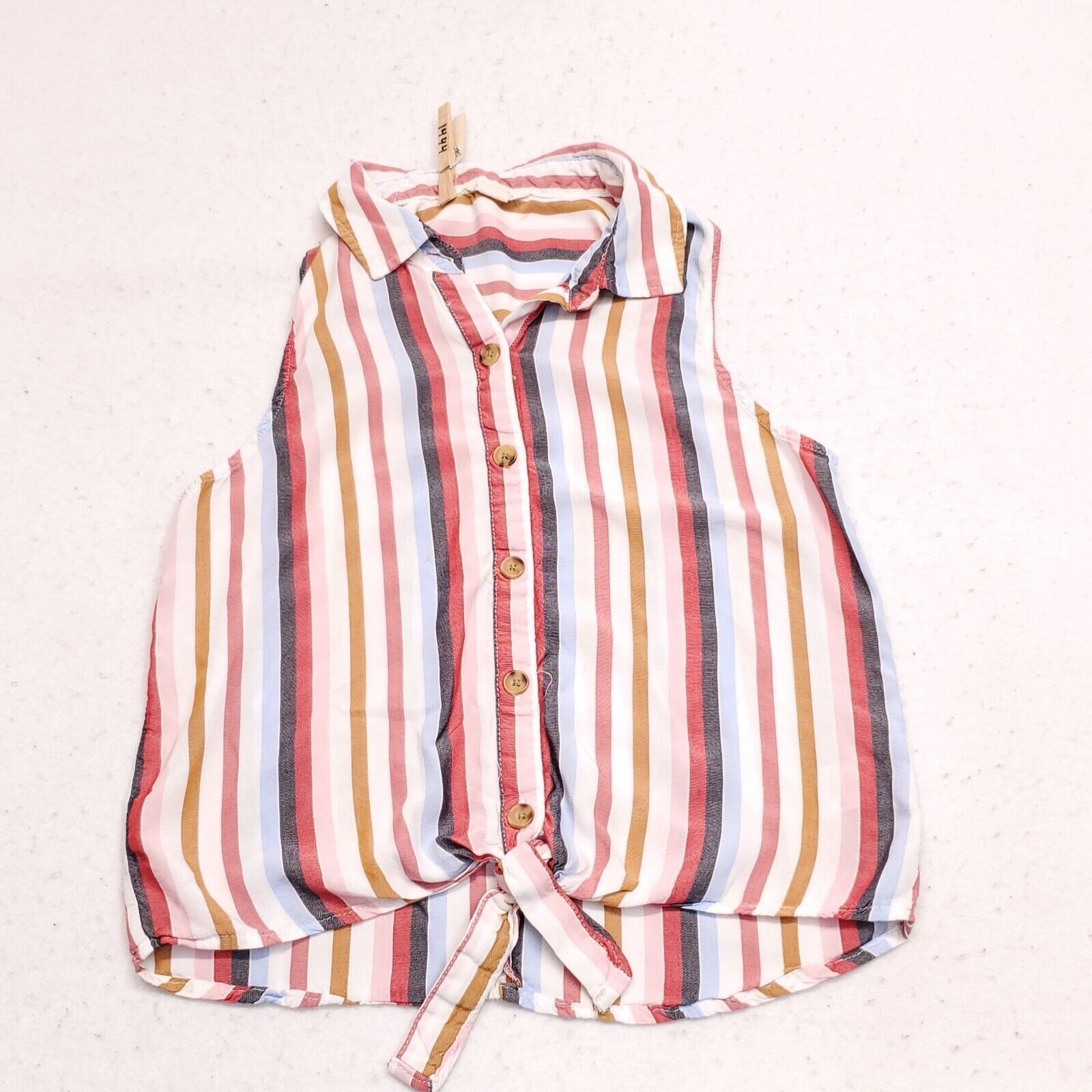 Aeropostale Aeropostale Casual Sleeveless Shirt Women Size XS Multicolor Size XS / US 0-2 / IT 36-38 - 2 Thumbnail