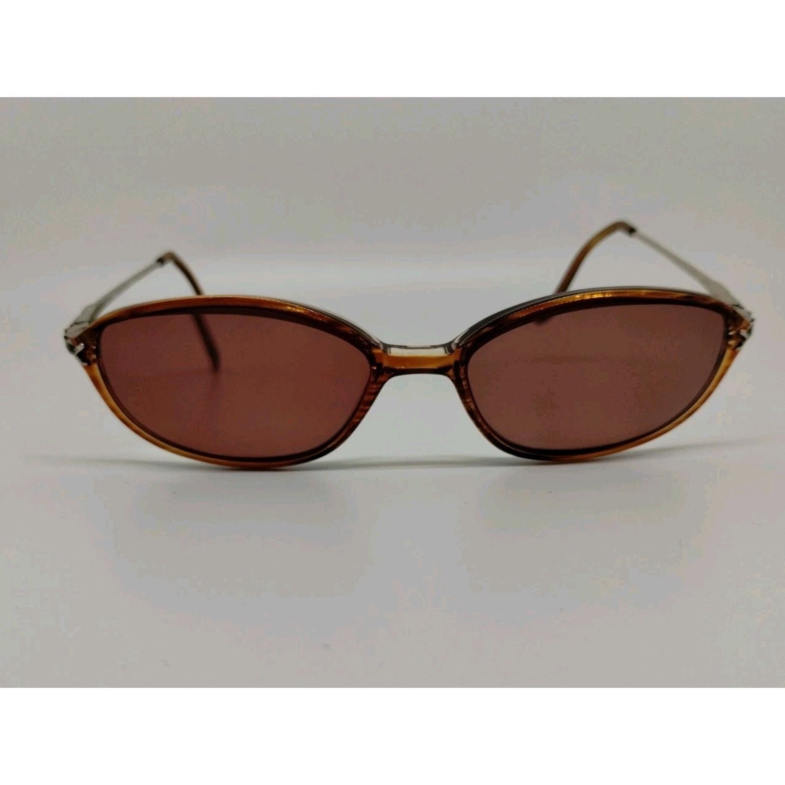 Vintage Elizabeth Arden Eyeglass Frames EA1018-1 Orange Brown Size ONE SIZE - 3 Thumbnail