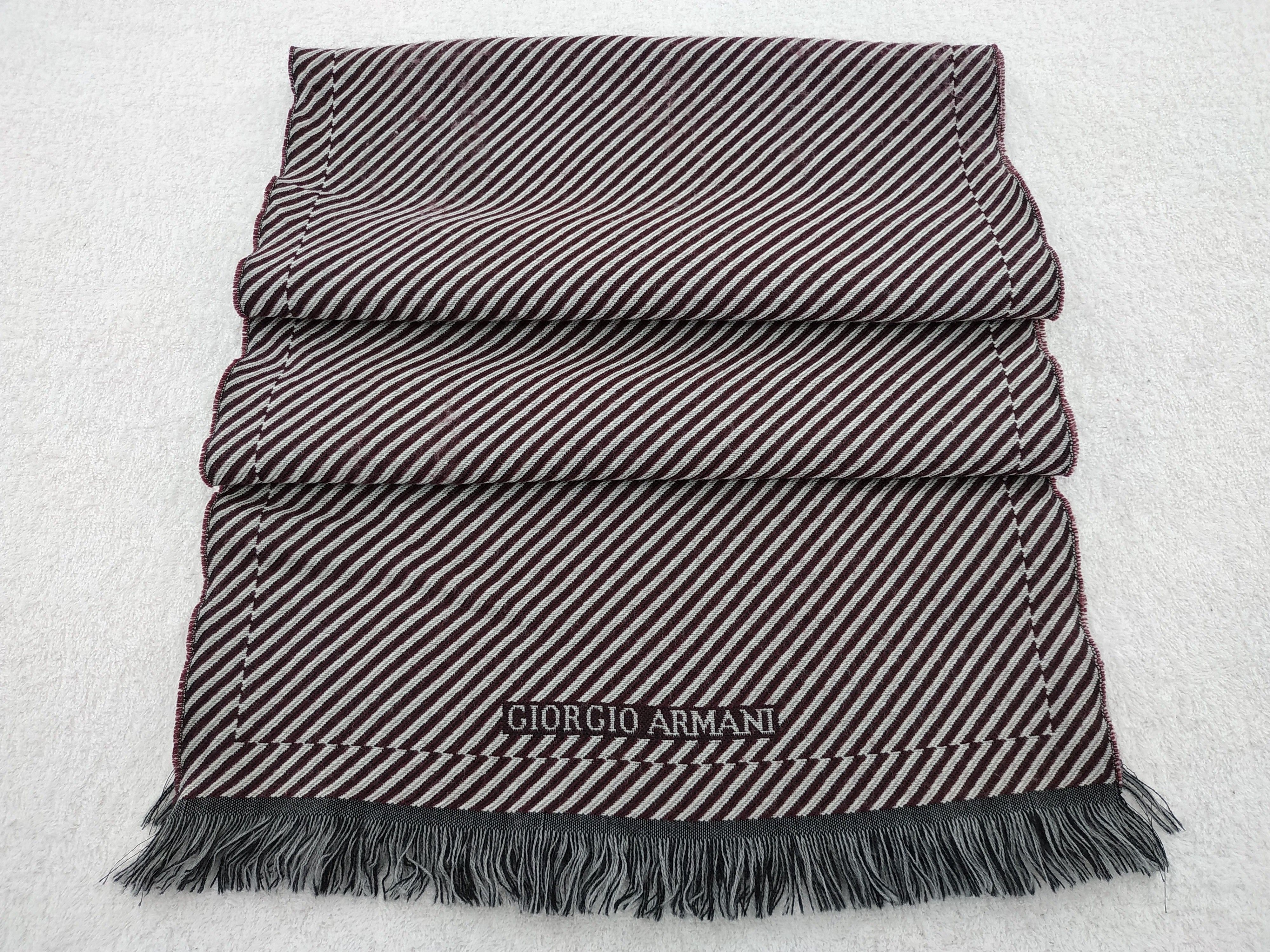 Giorgio Armani × Vintage Giorgio Armani Scarf / Muffler / Neckwear Size ONE SIZE - 6 Thumbnail