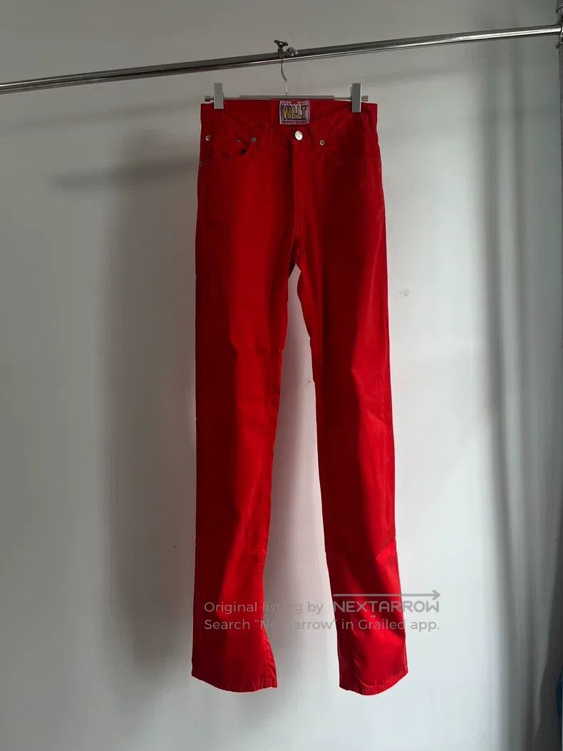 Walter Van Beirendonck Walter Van Beirendonck Mediaeval show red jeans Size US 28 / EU 44 - 1 Thumbnail