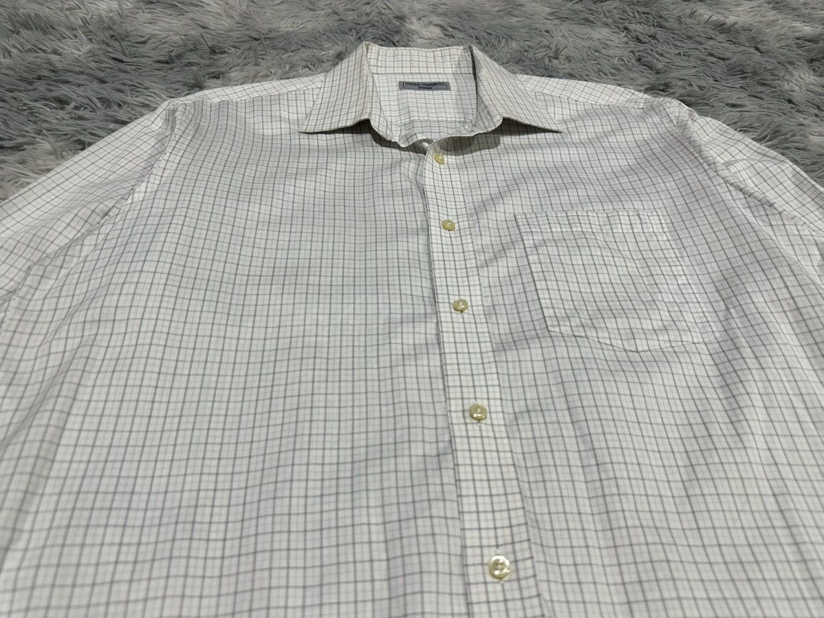 Kansai Yamamoto 🔥Vintage Kansai Yamamoto Homme Shirt Ls Grid Size US XL / EU 56 / 4 - 2 Thumbnail
