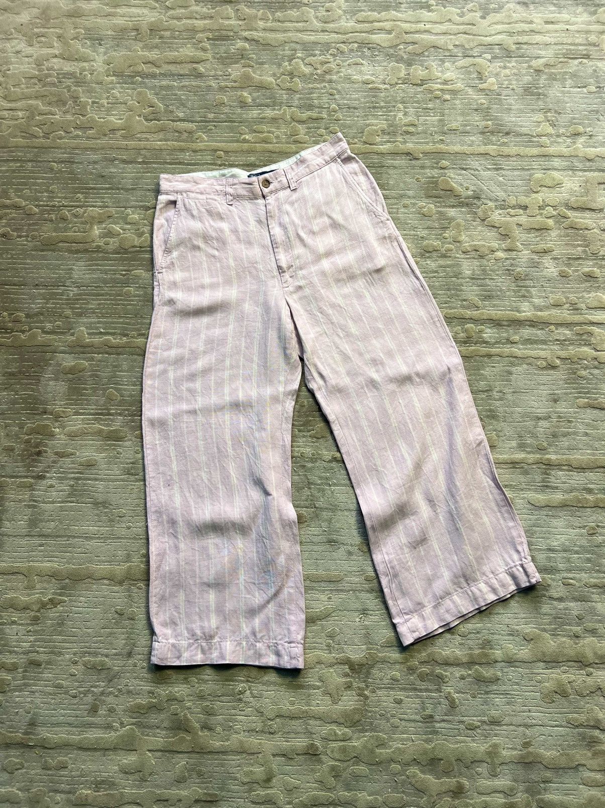 Polo Ralph Lauren Polo Ralph Lauren women’s striped wide leg body linen Size 30" / US 8 / IT 44 - 1 Thumbnail