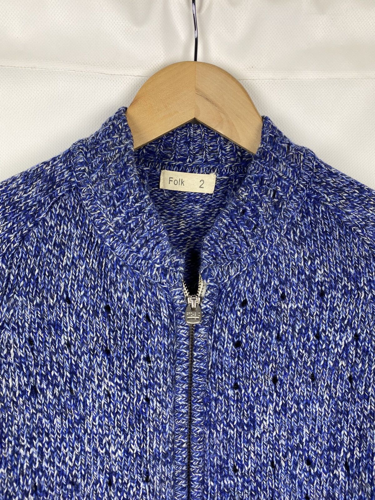 Folk Folk men’s lambswool full zip sweater size 2 Size US M / EU 48-50 / 2 - 8 Thumbnail
