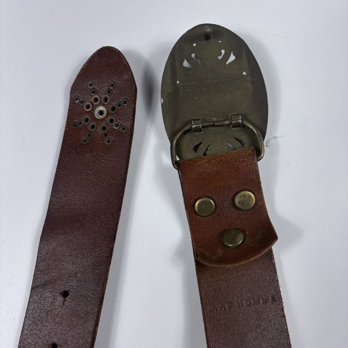 Vintage Vintage studded leather belt Size ONE SIZE - 7 Thumbnail
