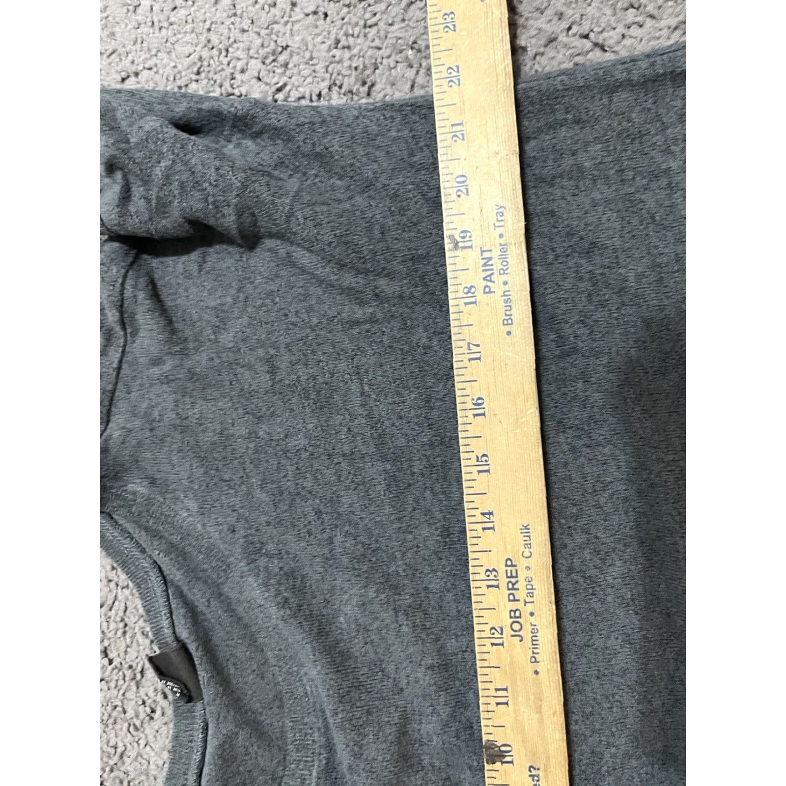 Vintage VINTAGE Free Press Women Gray Crew Long Sleeve T-Shirt M - 90s, Fall, Cotton Rayon Blend, Scoop Neck, Long Sleeve, Women's Shirt, Regular Size Medium Size M / US 6-8 / IT 42-44 - 4 Thumbnail