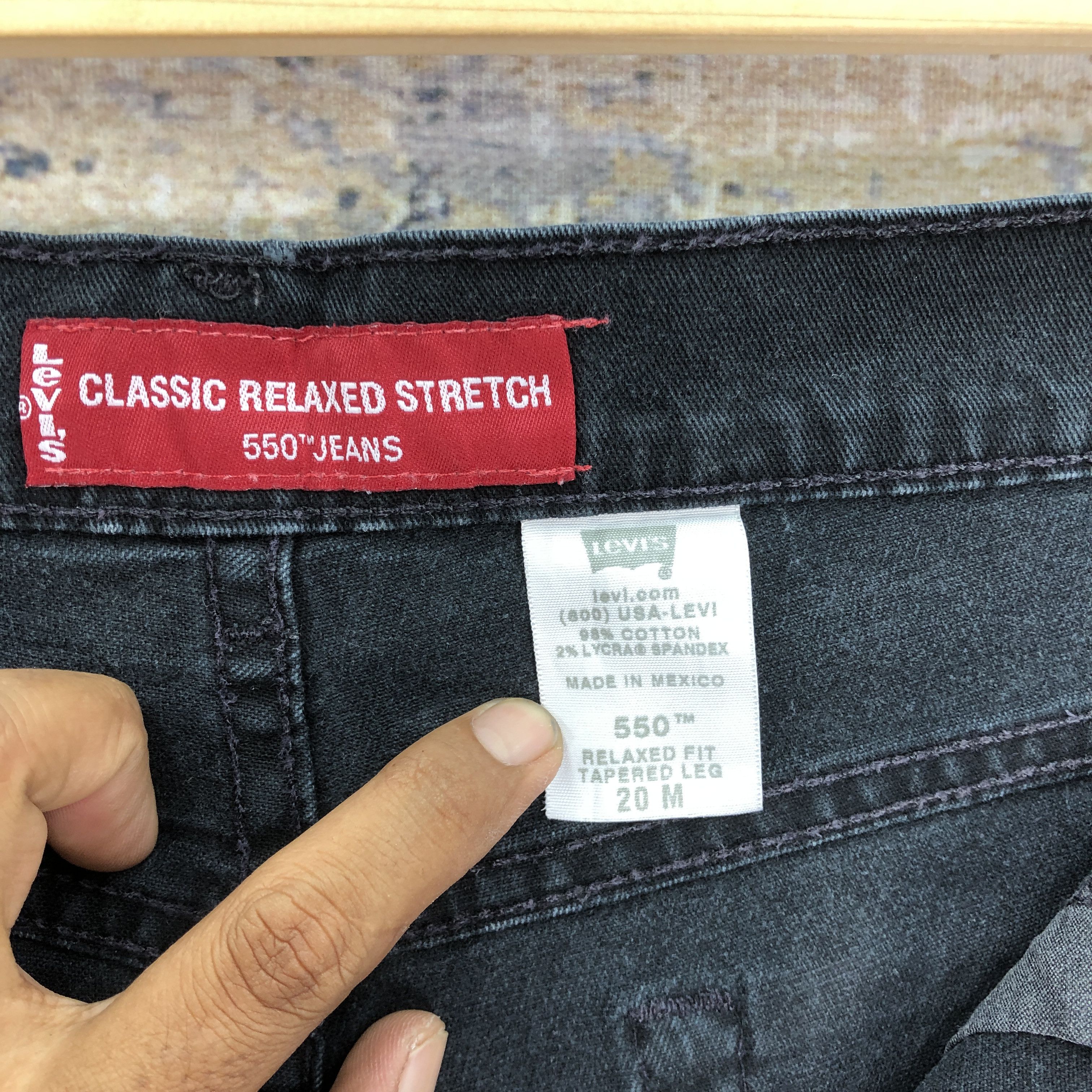 Levi's Vintage Y2K Levis Super Black Jeans Levi's Tapered Denim Size US 40 / EU 56 - 7 Thumbnail
