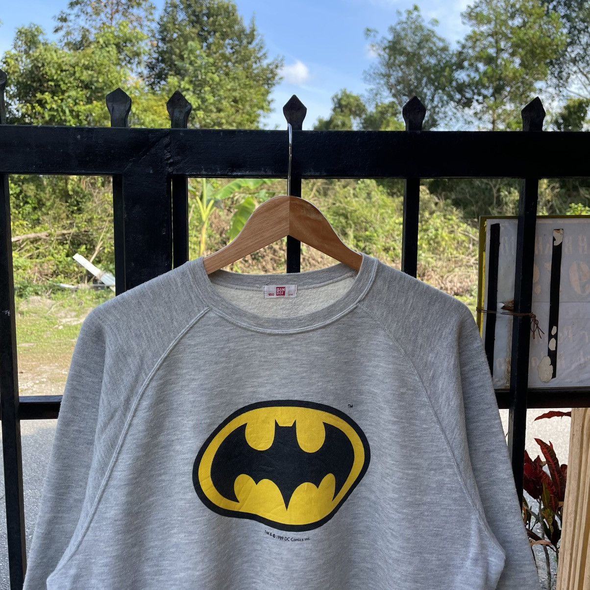 DC Comics 🔥Vintage 1989 DC Comics Batman OG Logo Boxy Crop Sweatshirts Size US M / EU 48-50 / 2 - 4 Thumbnail