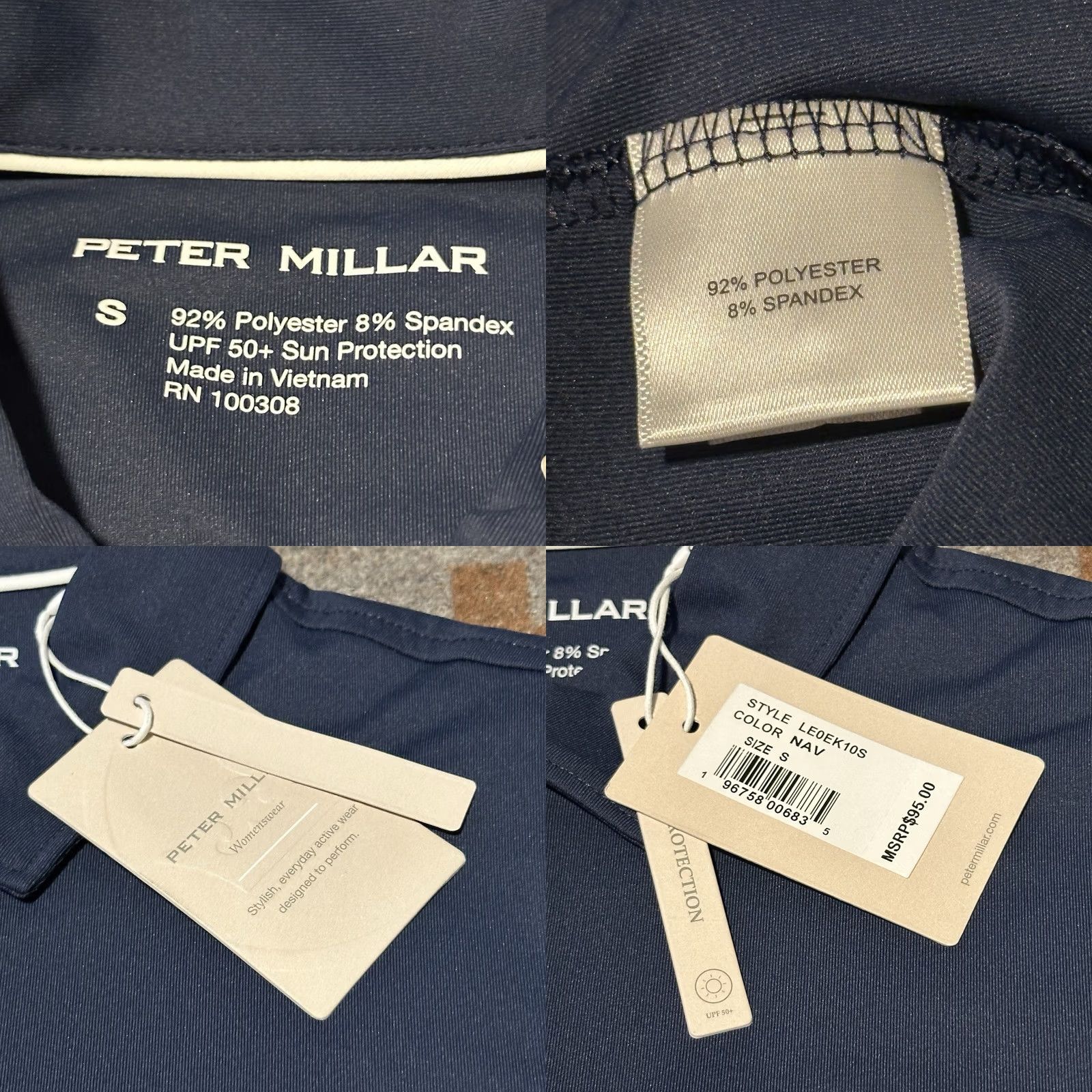 Peter Millar Peter Millar Polo Womens Small Blue Performance Perfect Fit B4 Golf Size S / US 4 / IT 40 - 8 Thumbnail