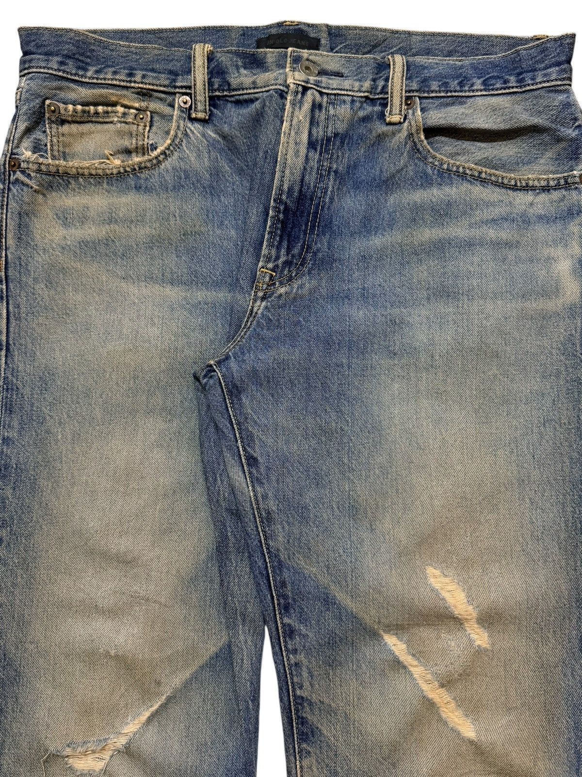 Uniqlo Vintage Y2K Japanese Uniqlo Mud Wash Faded Distressed Loose Size US 35 - 4 Thumbnail