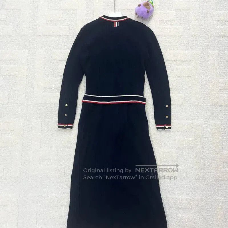 Thom Browne Thom Browne Navy Dress with Contrast Trim . Size S / US 4 / IT 40 - 2 Thumbnail