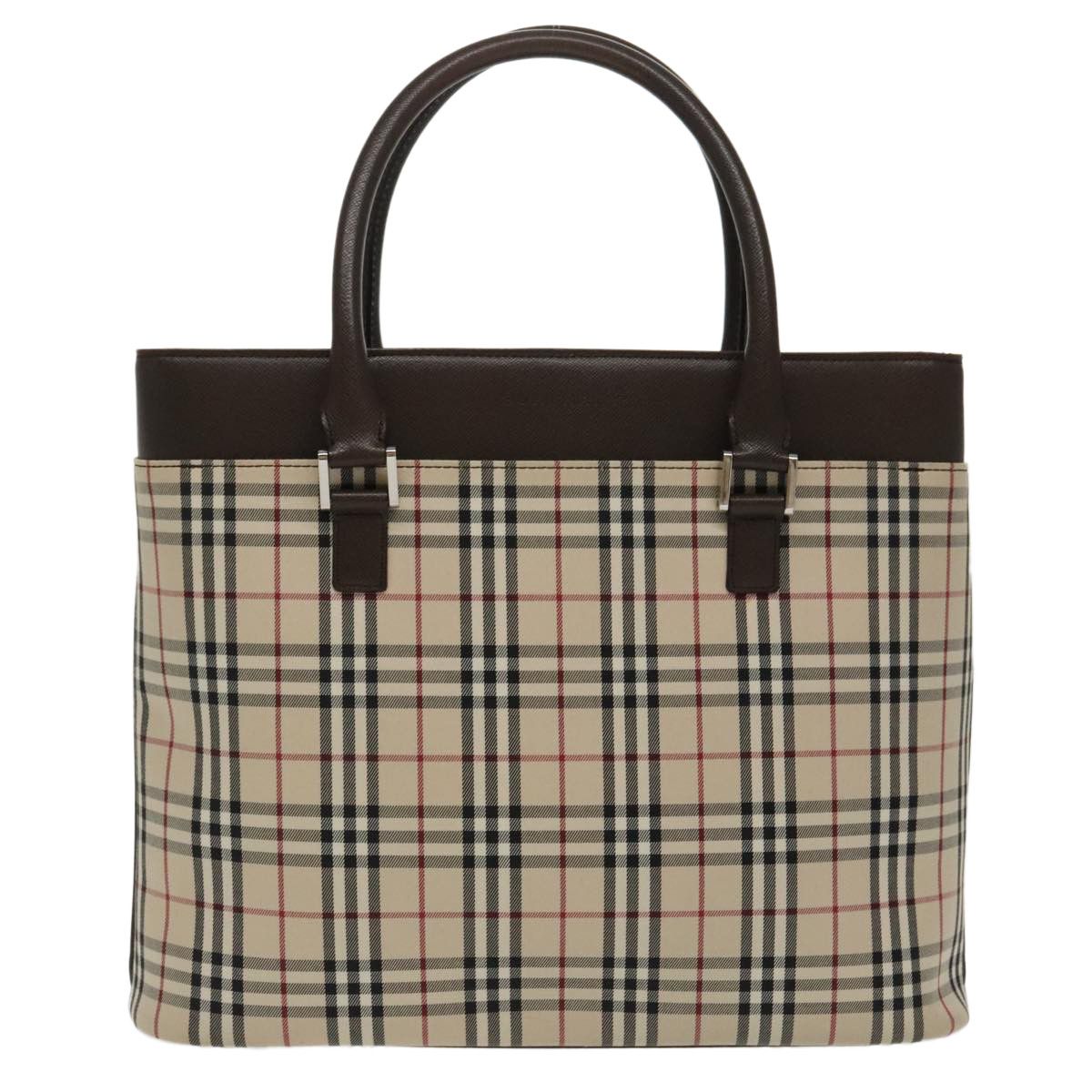 Burberry Nova Check Beige Synthetic Tote Bag (Pre-Owned) Size ONE SIZE - 1 Thumbnail