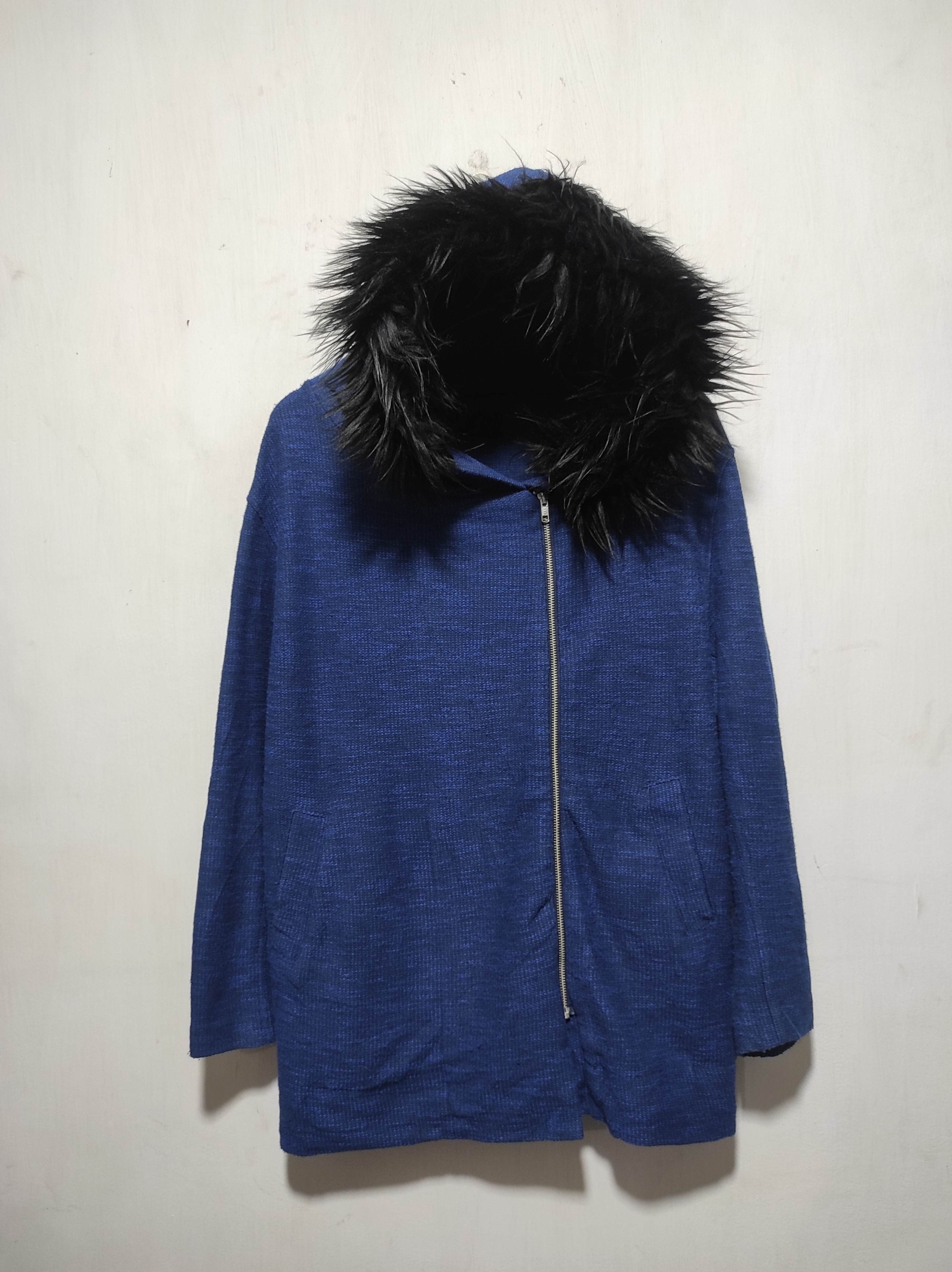 Japanese Brand JEANASiS Asymetrycal zip fur hoodie ifsix LGB style Size US L / EU 52-54 / 3 - 2 Thumbnail