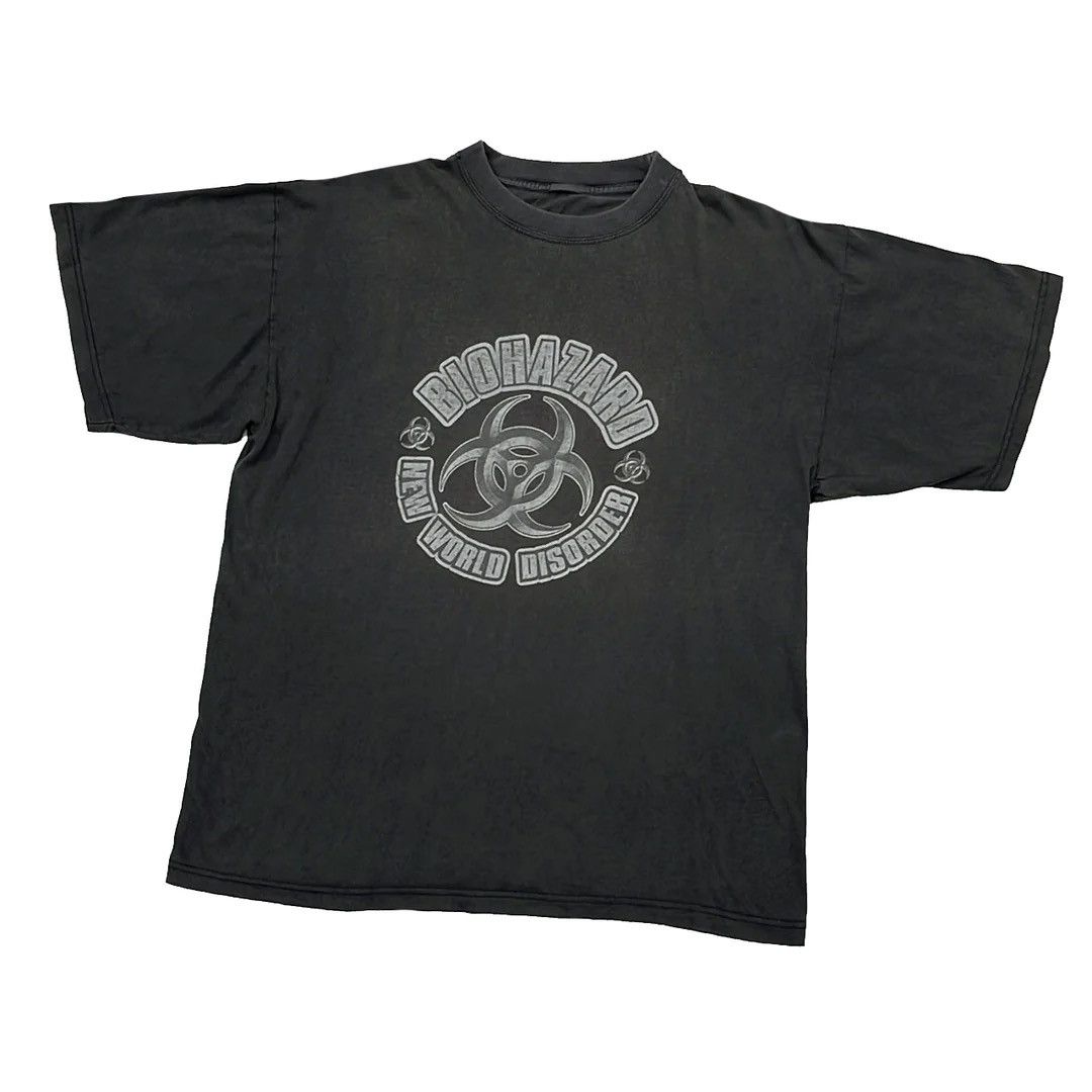image of Band Tees x Tour Tee Biohazard 99 1990 Vintage New World Disorder Album Promo Tee in Black (Size XL