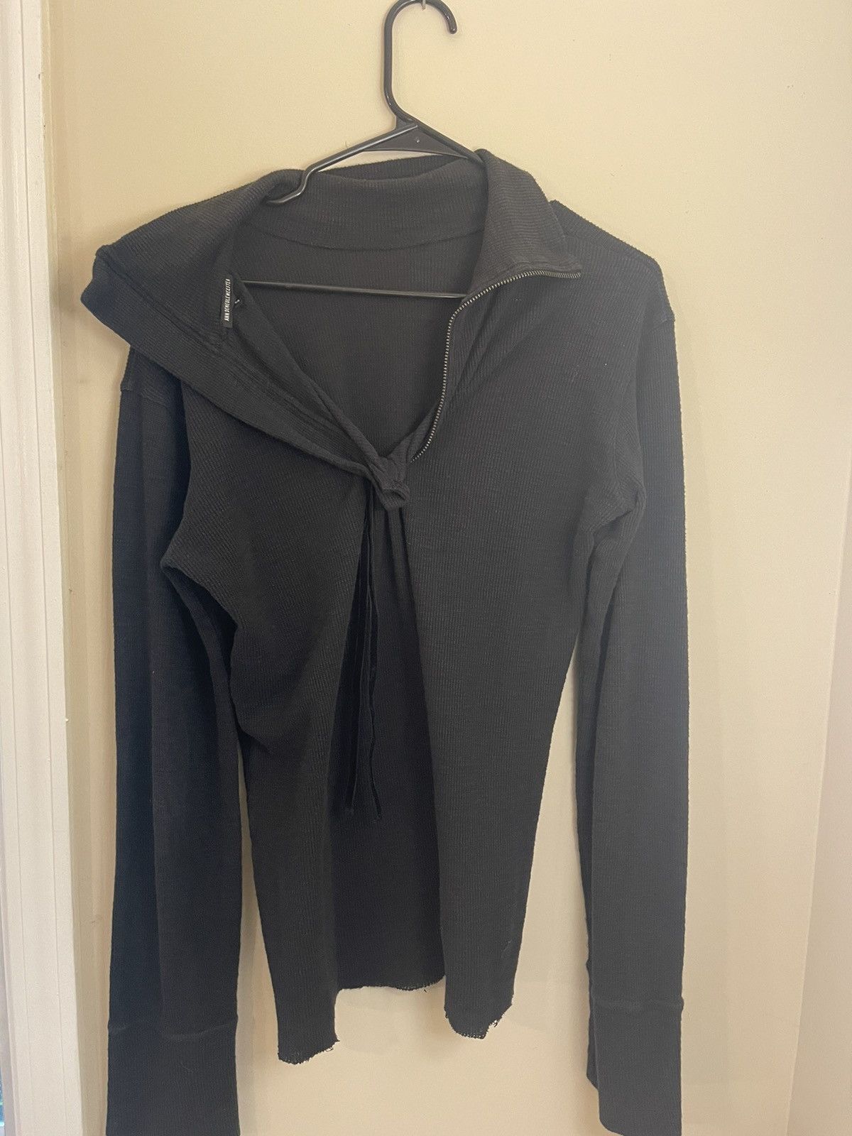 Ann Demeulemeester Ann Demeulemeester Velvet Tie Jumper Size US S / EU 44-46 / 1 - 3 Thumbnail