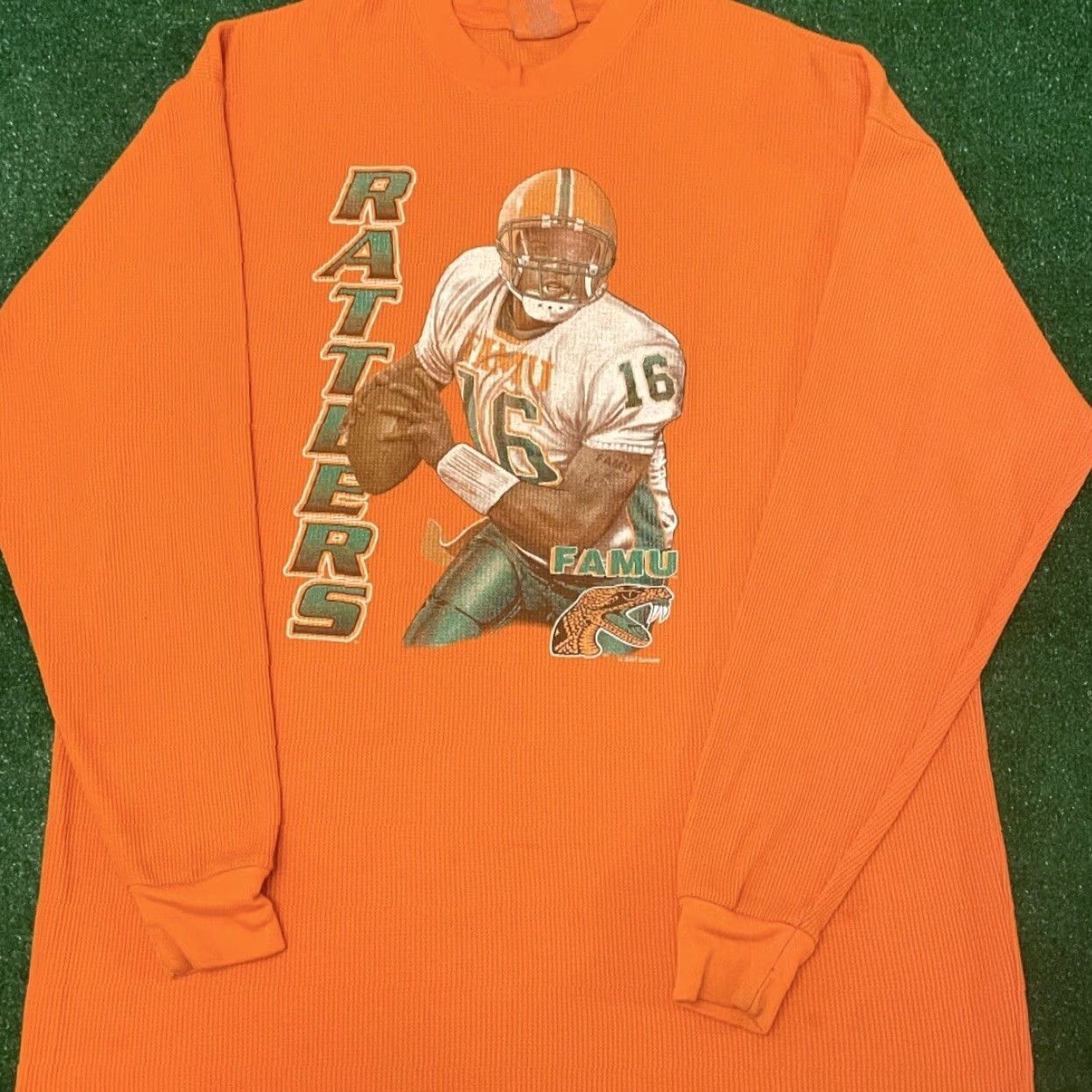 Vintage VINTAGE 90s Y2k FAMU Rattlers Football Florida VTG 2007 Long sleeve Shirt 2XL Orange Mens Shirts 90s College Football Florida Rattlers 2007"} Size US XXL / EU 58 / 5 - 3 Thumbnail
