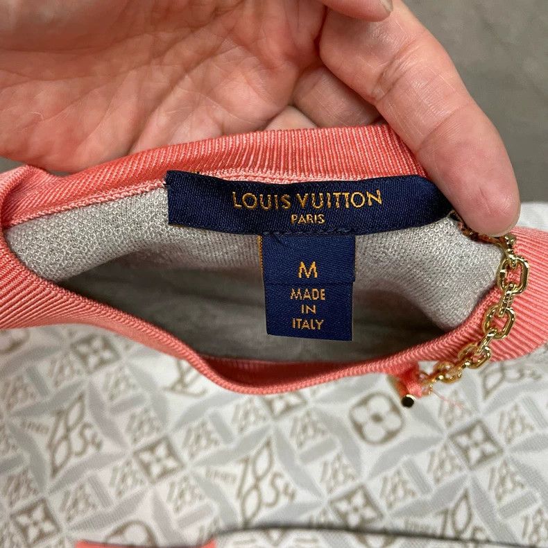 Louis Vuitton Louis Vuitton Orange patchwork chain sweatshirt Size M / US 6-8 / IT 42-44 - 5 Thumbnail
