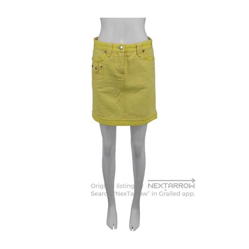 Louis Vuitton Louis Vuitton Yellow Cotton Mini Skirt for Women . Size 22" - 1 Thumbnail