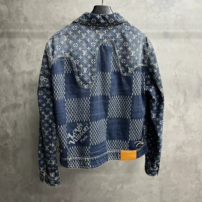 Louis Vuitton louis vuitton Navy blue nigo plaid full print patchwork jac Size US L / EU 52-54 / 3 - 6 Thumbnail