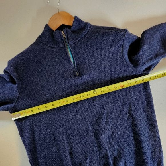 Robert Graham Robert Graham Navy Blue Quarter Zip Sweater size Medium Size US M / EU 48-50 / 2 - 6 Thumbnail
