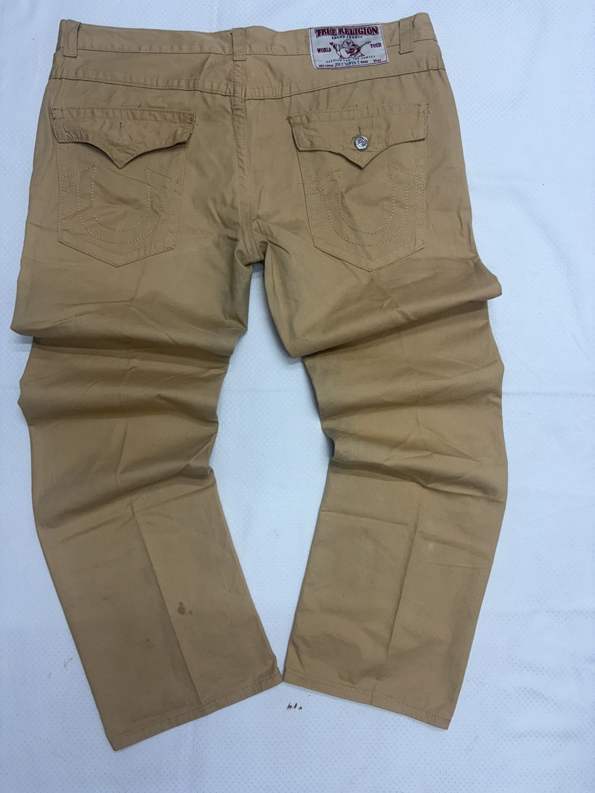 True Religion True Religion Joey Super T Khaki Denim Pants - Made in USA Size US 42 / EU 58 - 14 Thumbnail