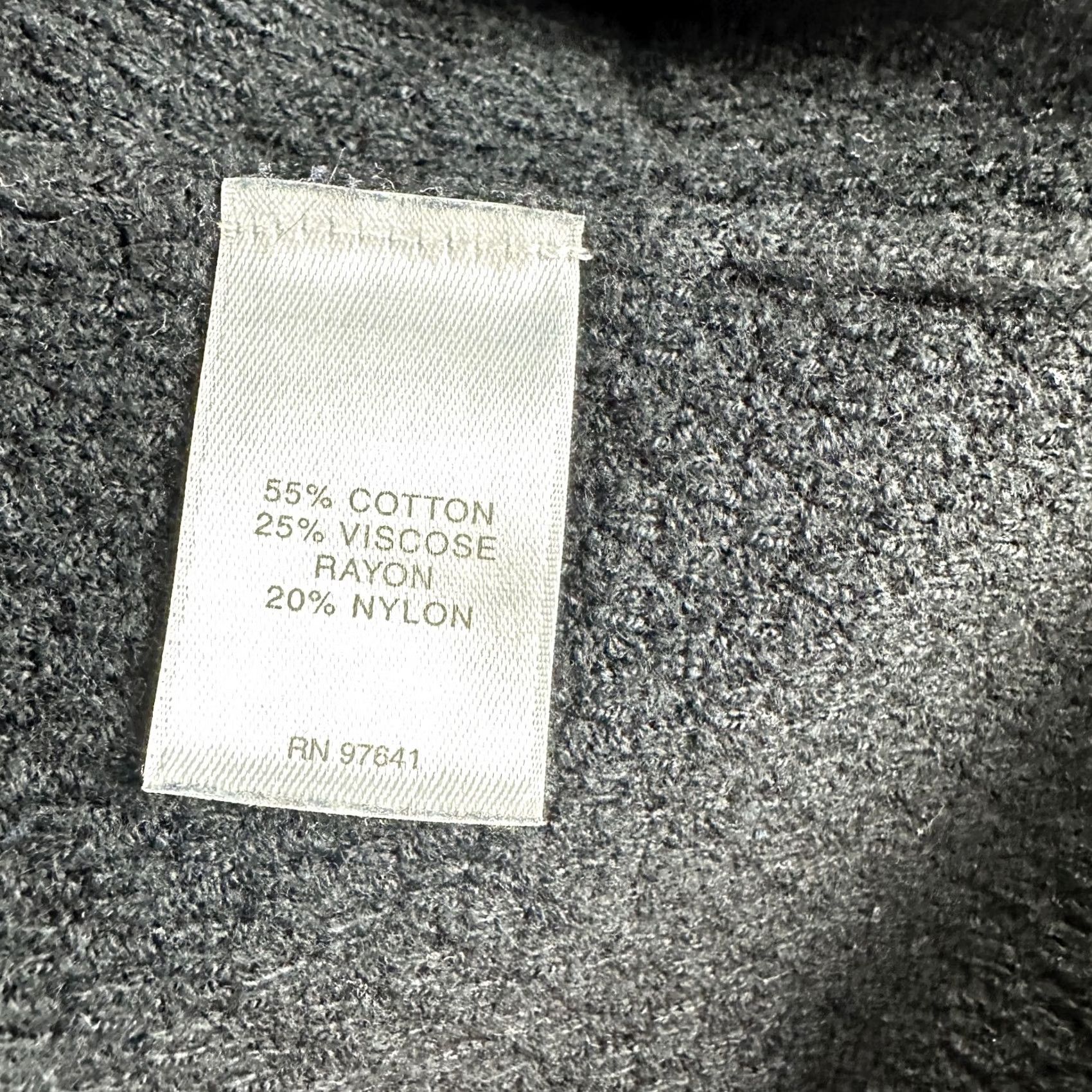J. Jill J. Jill Sweater Pullover Knit Long Sleeve Round Neck Split Hem Black Cotton Blend Women Large Petite Size L / US 10 / IT 46 - 5 Thumbnail
