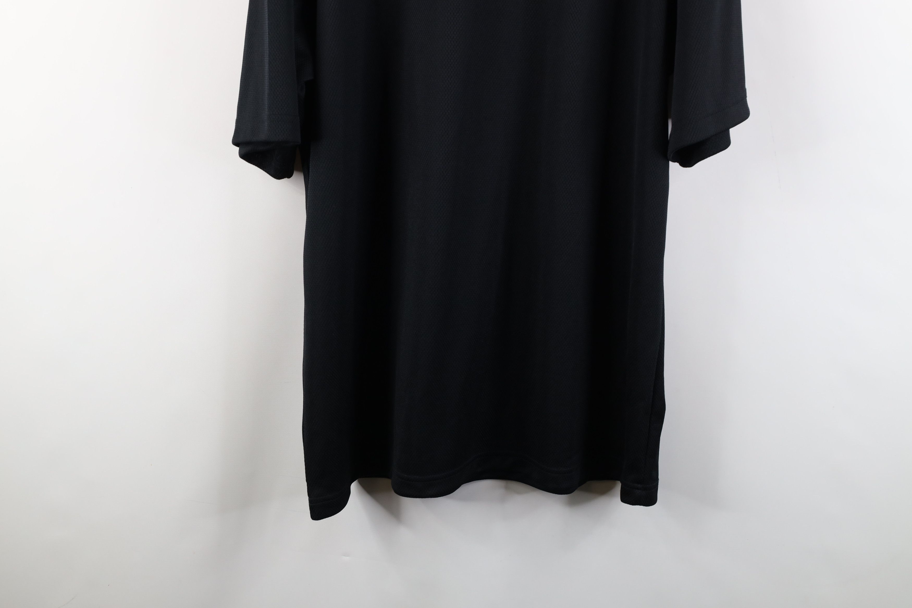 Nike × Vintage Vintage Nike Mini Swoosh Knit Short Sleeve T-Shirt Black Size US XL / EU 56 / 4 - 12 Thumbnail
