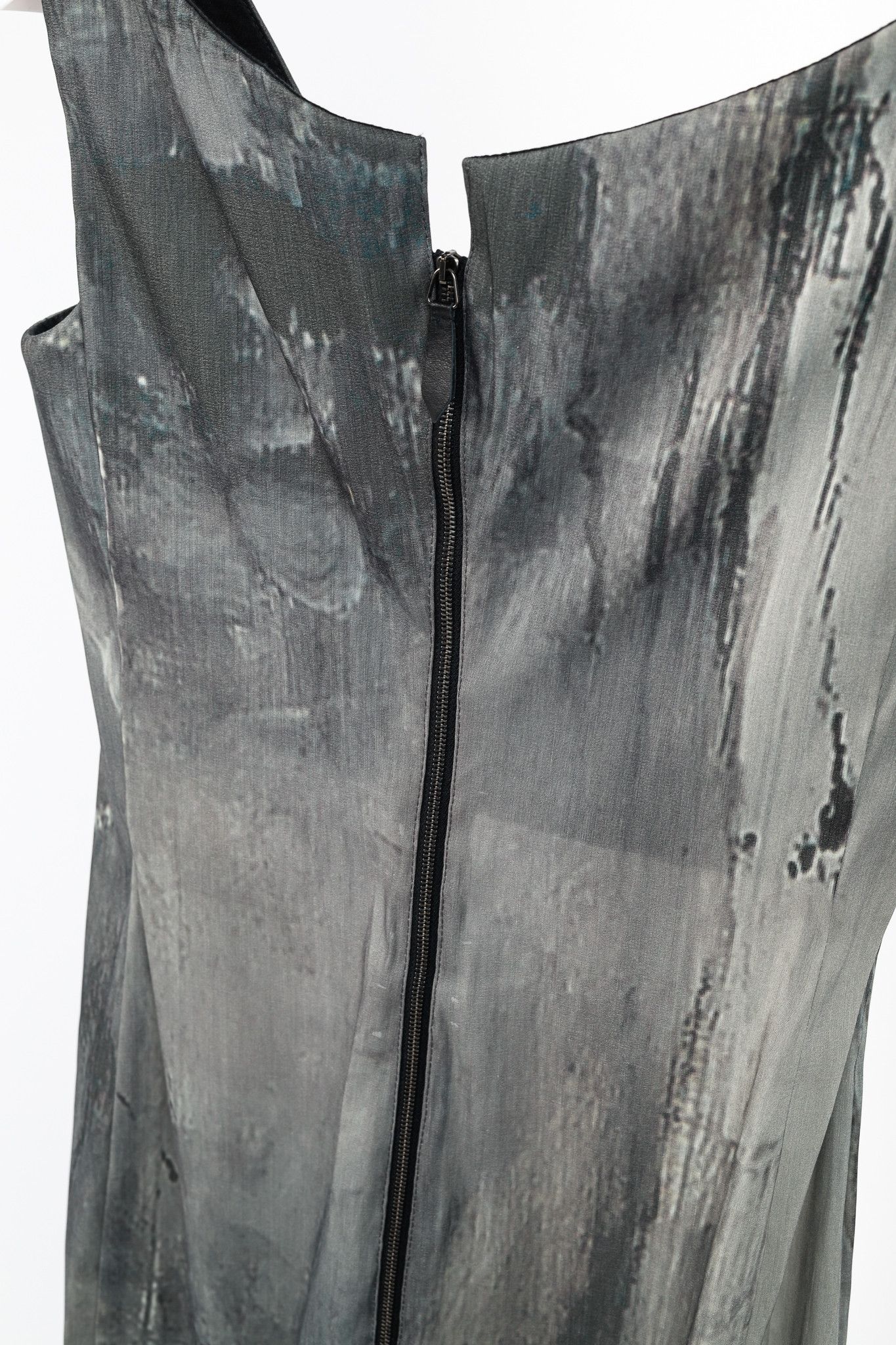 Annette Gortz SS/15 Dial Grey Graphic-Print Midi Dress