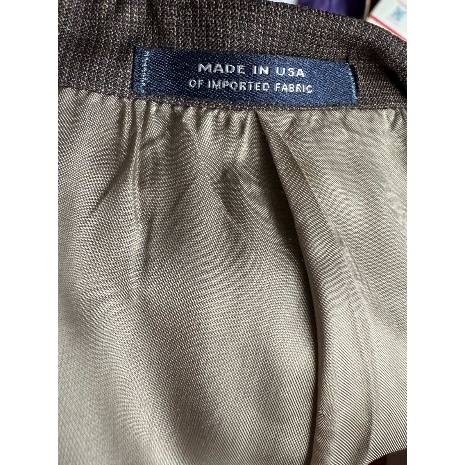 Hart Schaffner Marx Vtg 70's Brown Hart Schaffner Marx Blazer Suit jacket 44L Size 44L - 5 Thumbnail