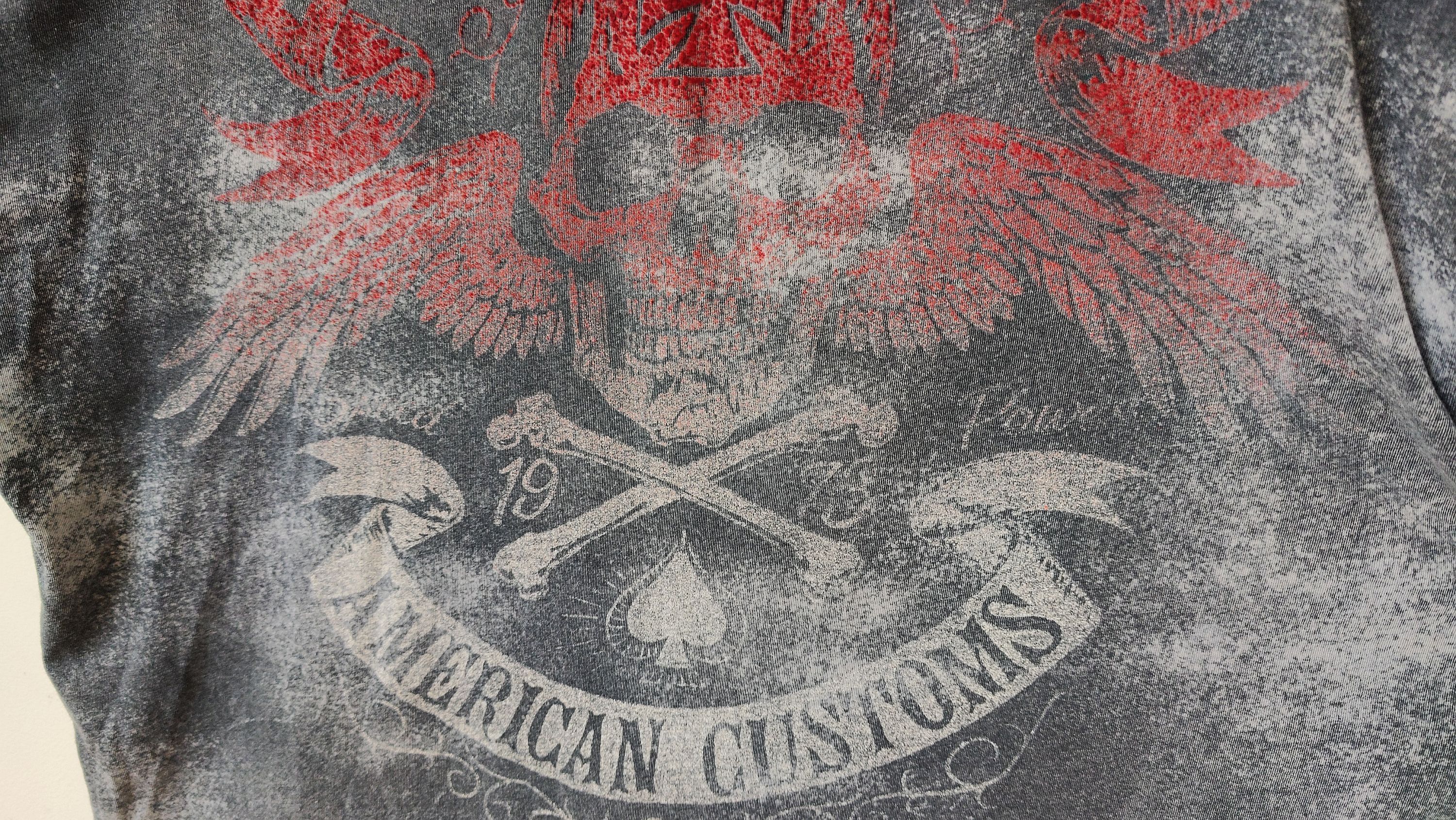 Affliction Affliction Y2K Opium American Customs Distressed Tshirt Size US XXL / EU 58 / 5 - 3 Thumbnail