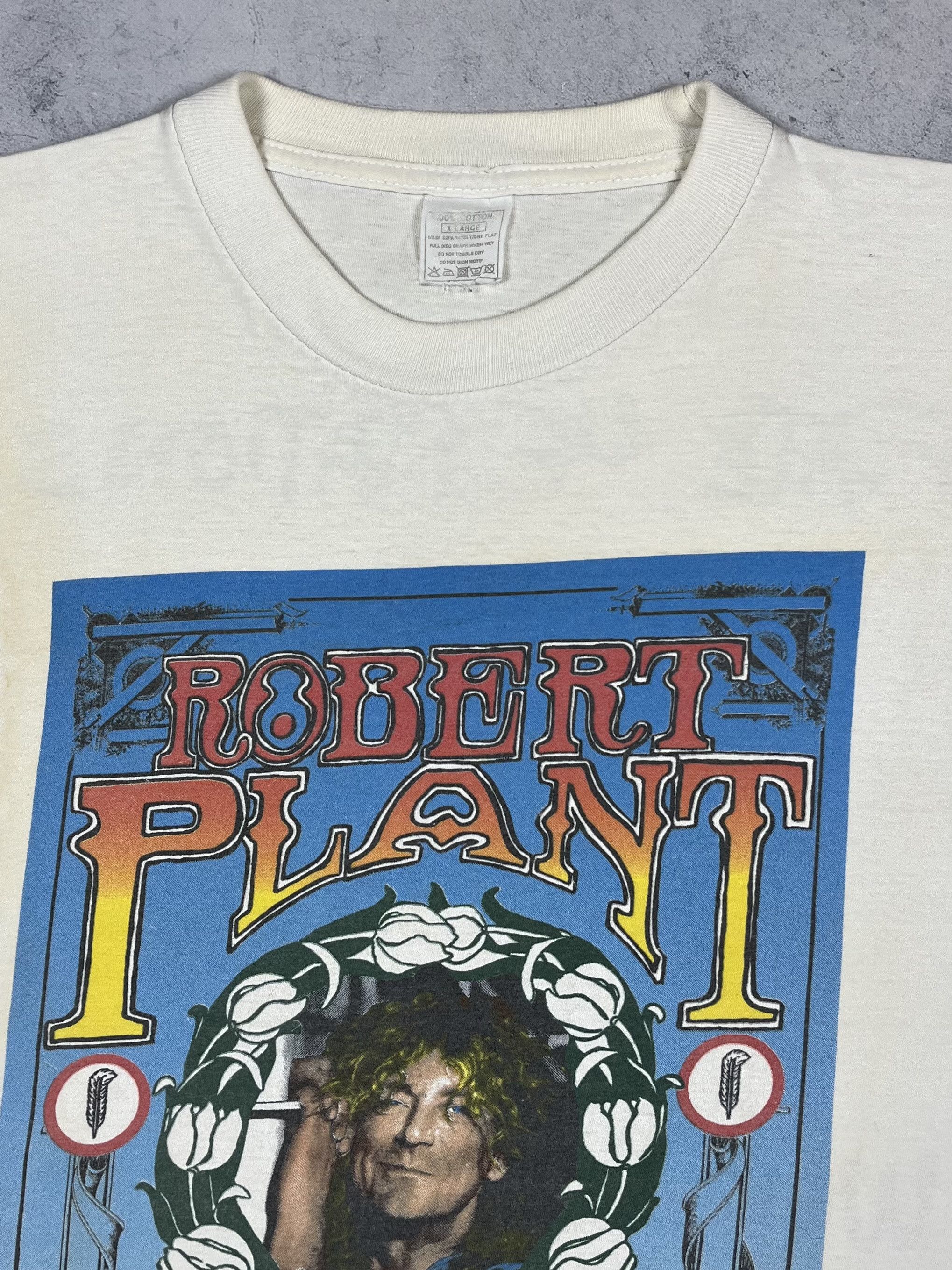 Band Tees Vintage Robert Plant “Fate Of Nations” Tour T Shirt 1993 Size US XL / EU 56 / 4 - 3 Thumbnail