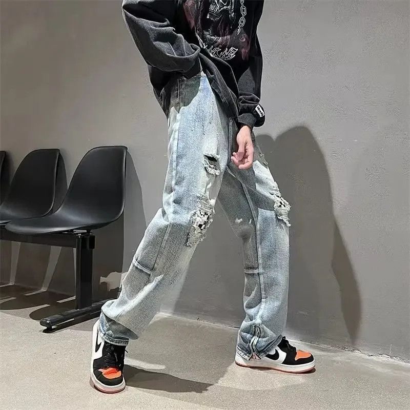 Japanese Brand × Jean Men Ripped Cowboy Jeans Pants Size US 31 - 3 Thumbnail
