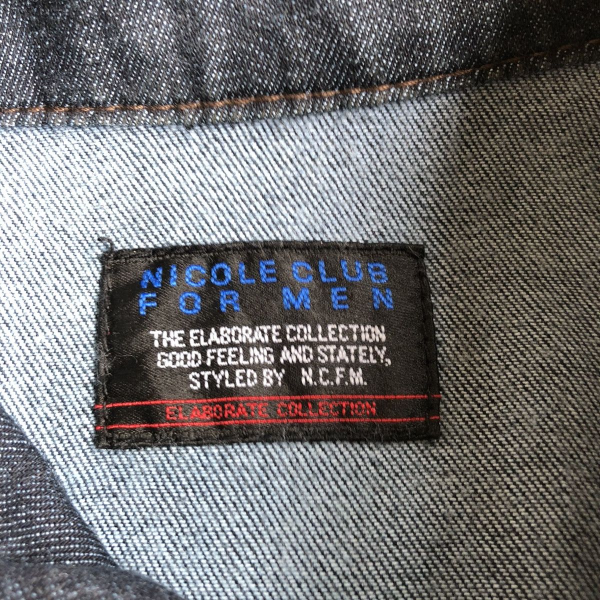 Nicole Club 2000s Nicole Club For Men Biker Denim Jacket Blue Indigo Size US M / EU 48-50 / 2 - 16 Thumbnail