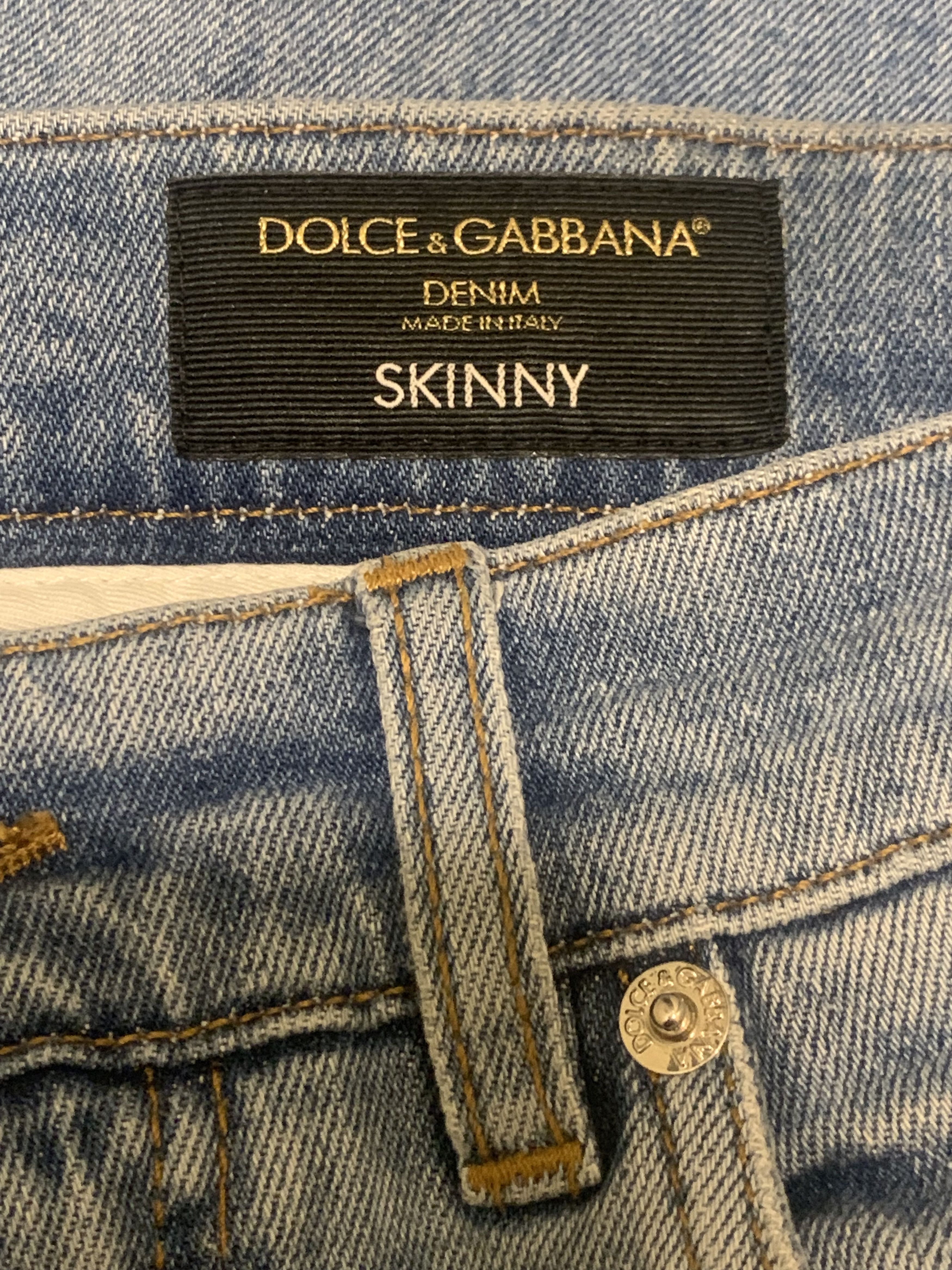 Dolce & Gabbana Blue Five-Pocket Jeans Size US 30 / EU 46 - 5 Thumbnail