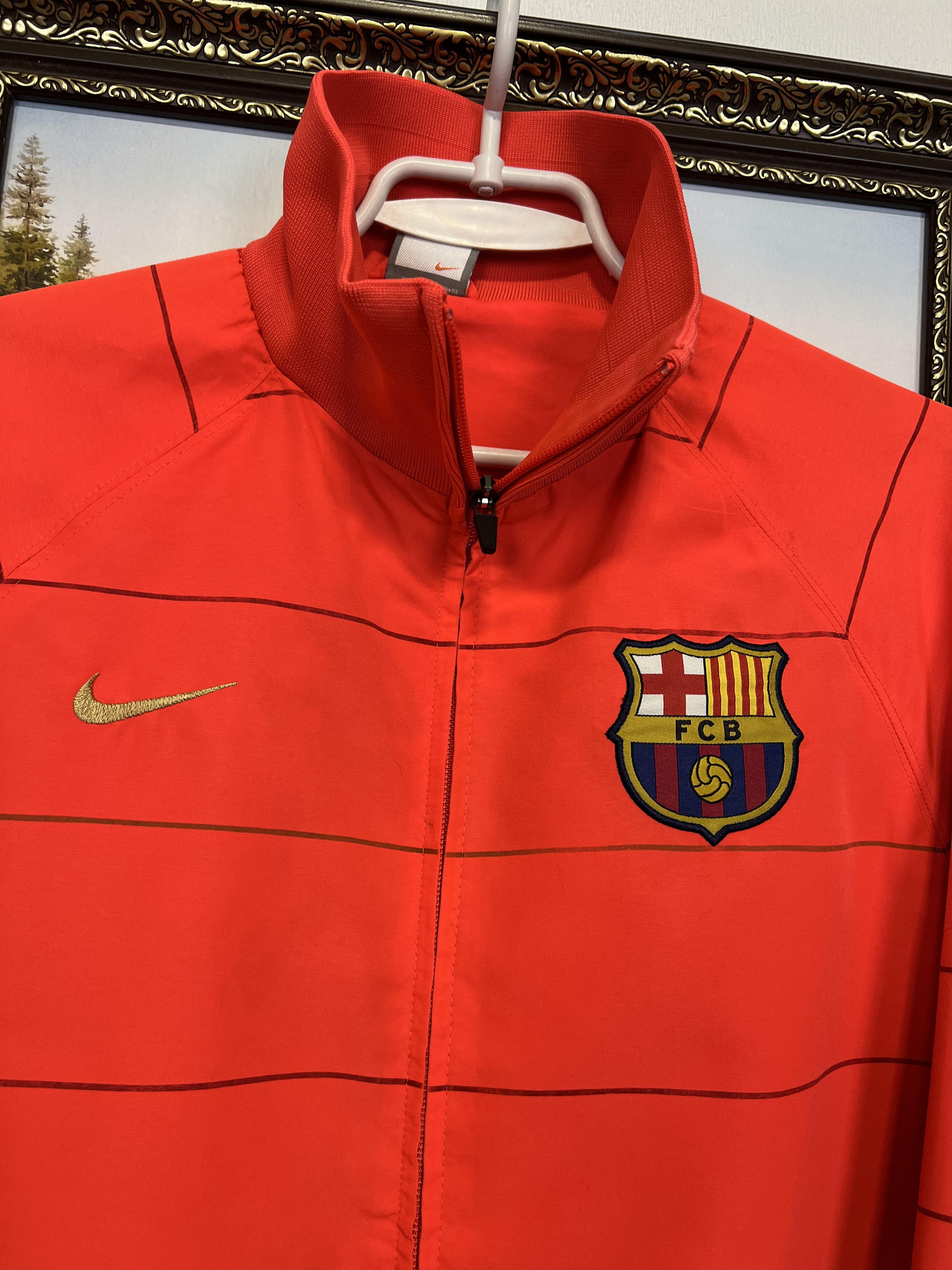 Nike Vintage Nike FC Barcelona Football Jacket Soccer Track Top Size US L / EU 52-54 / 3 - 3 Thumbnail