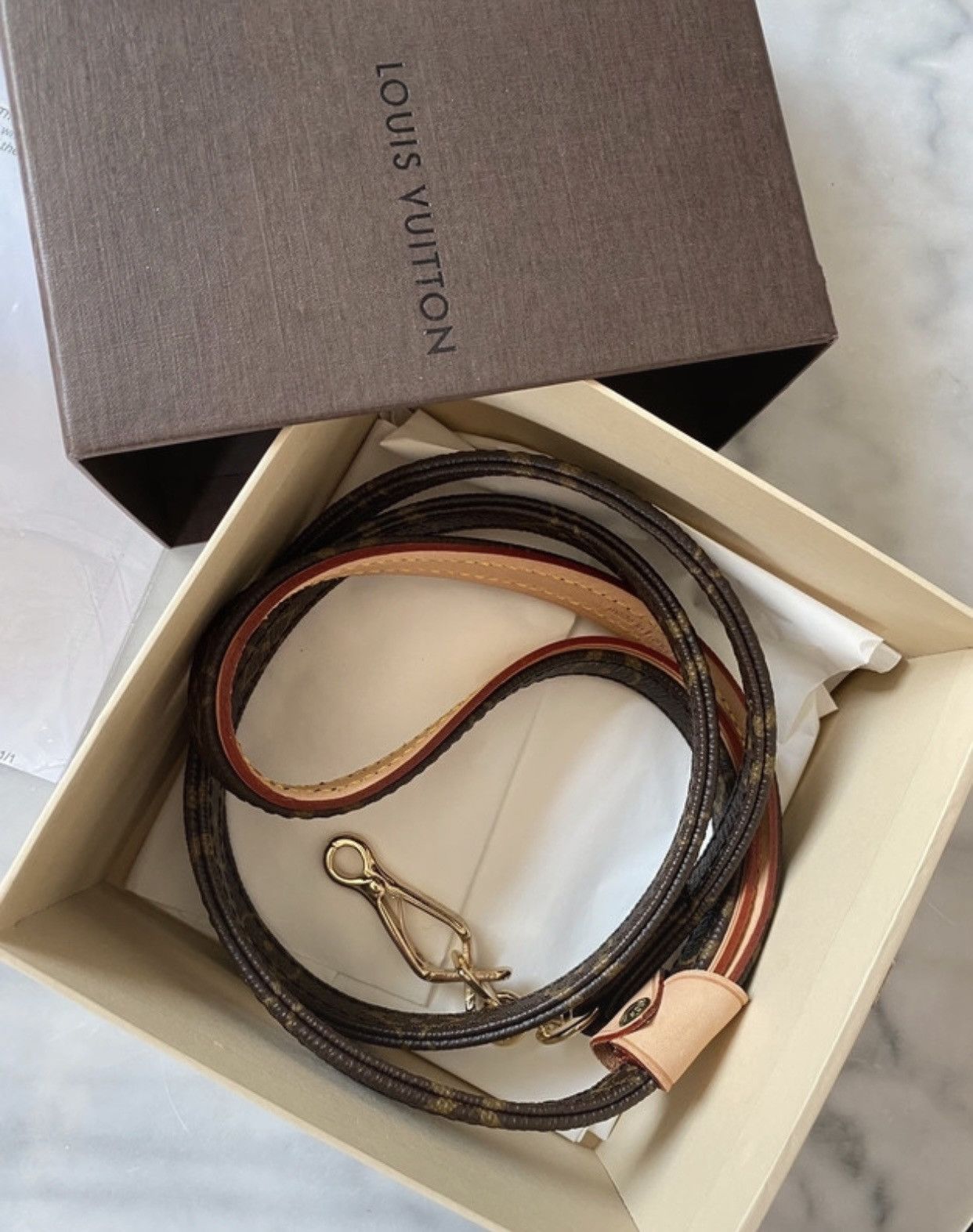image of Louis Vuitton Dog Leash in Brown, Women's