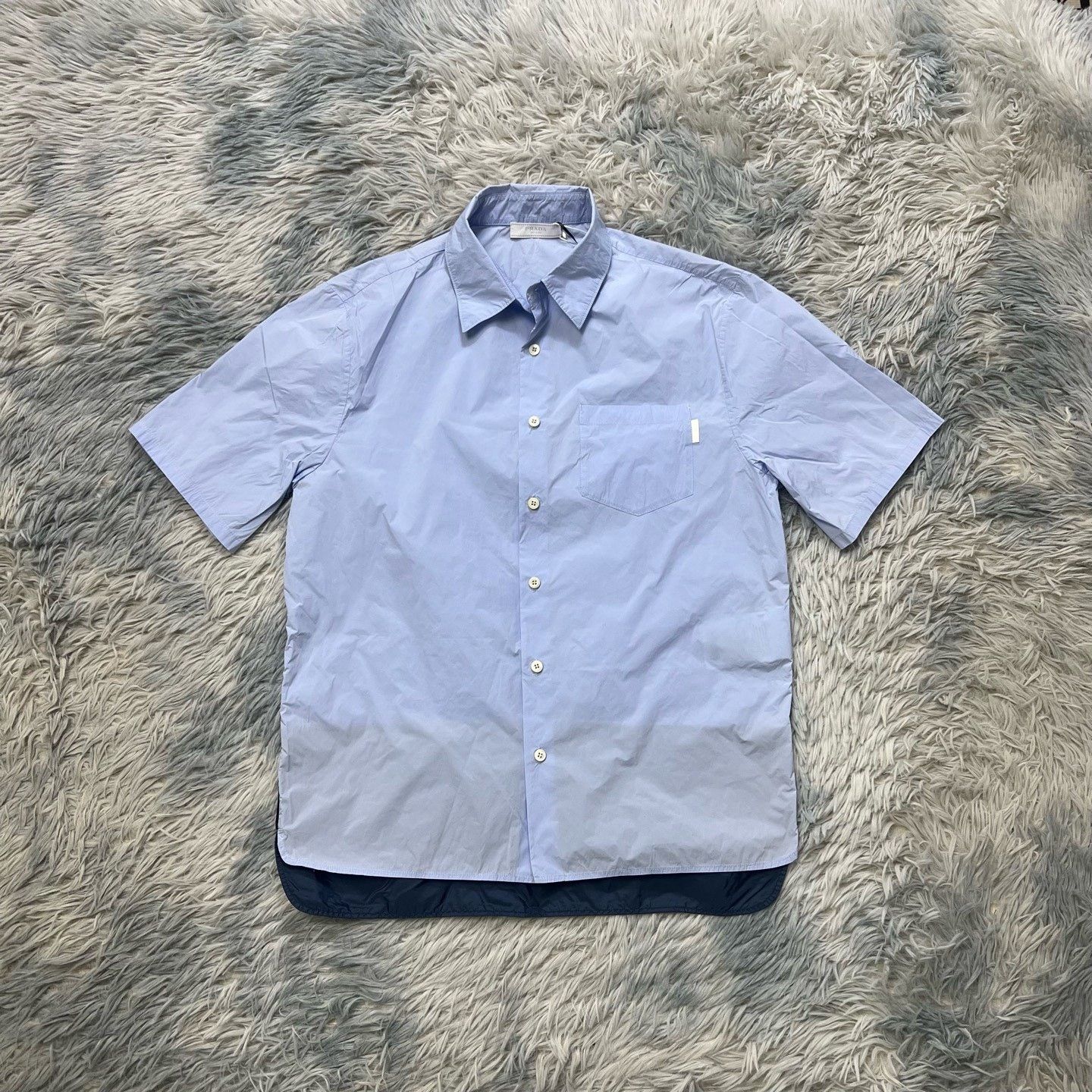 Prada Prada Embroidered Oxford Shirt XS Size US XS / EU 42 / 0 - 1 Thumbnail