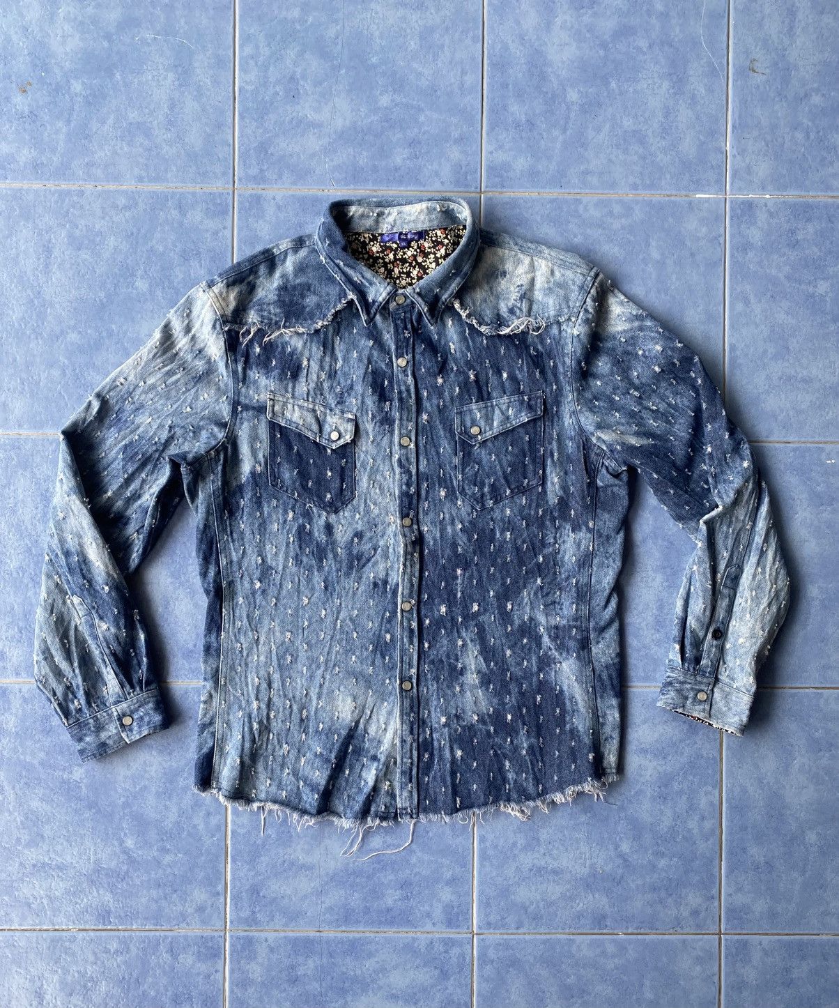 semanticdesign Semantic Design Western Shirt Distressed Design Size US M / EU 48-50 / 2 - 1 Thumbnail
