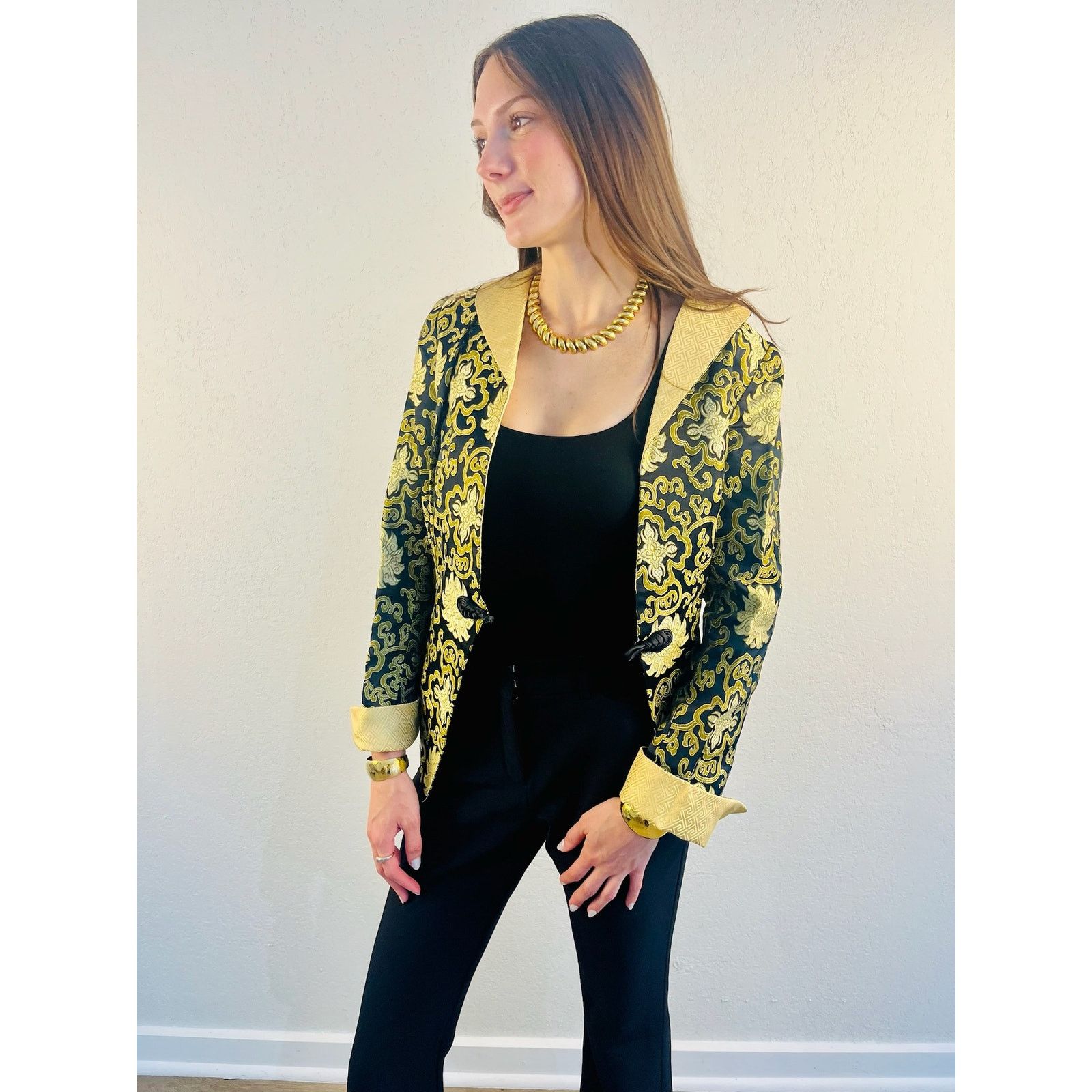 Other Vintage 100% Silk Jacket Size XS / US 0-2 / IT 36-38 - 3 Thumbnail