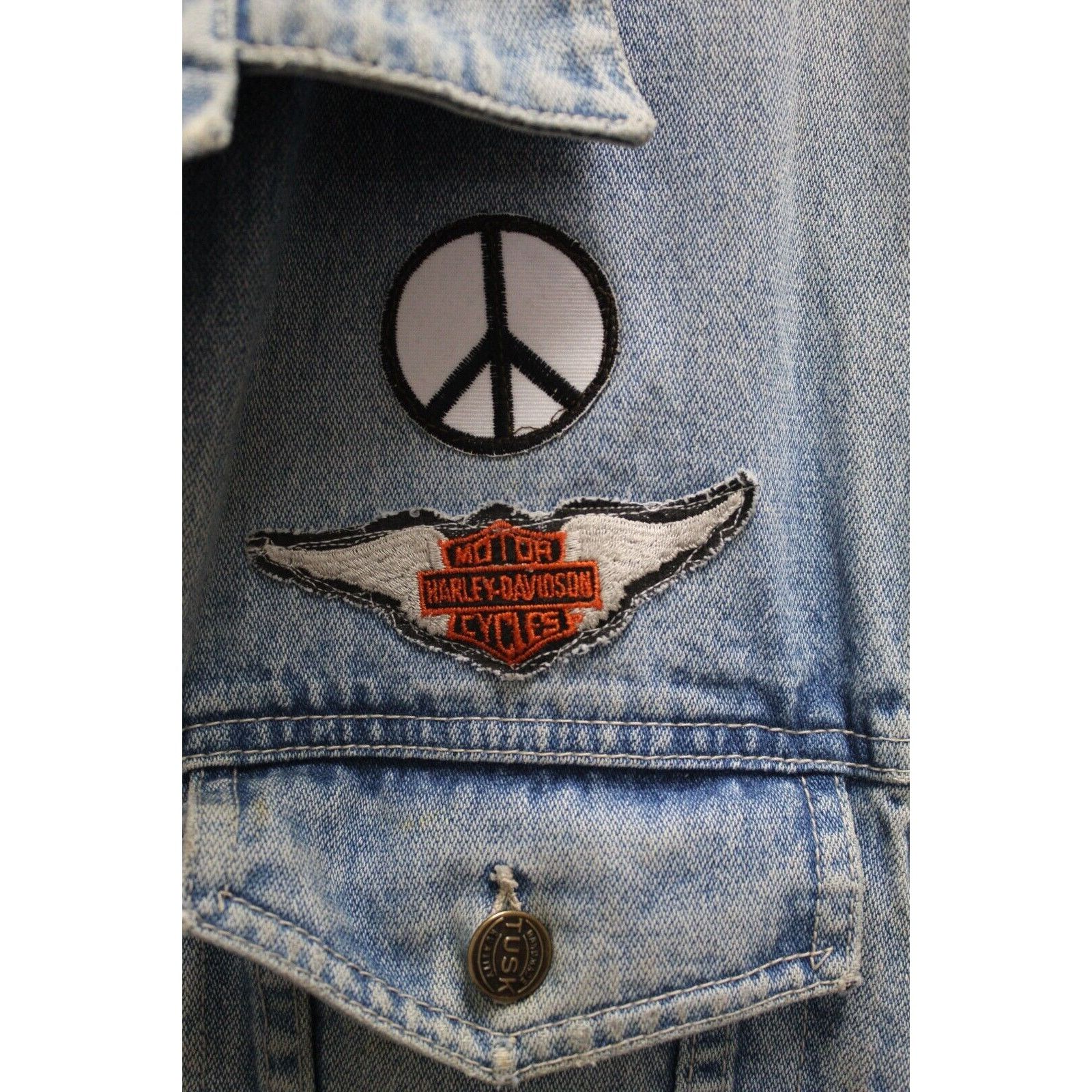 & Other Stories Jean Patches 60’s 90's Harley Davidson Men’s XL 100% Cotton Size US XL / EU 56 / 4 - 3 Thumbnail