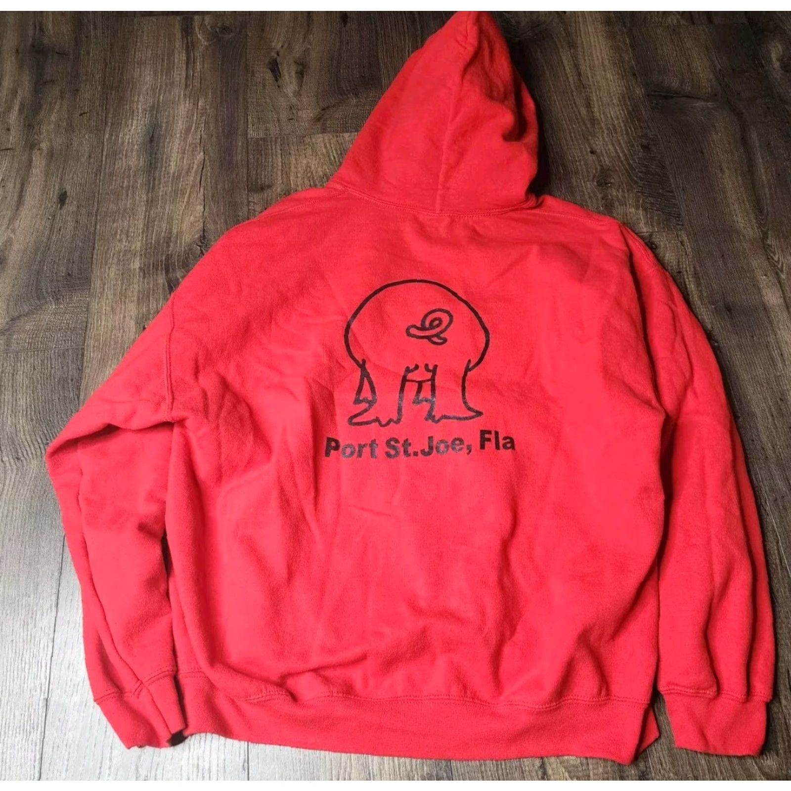Gildan Mens XL Hoodie - Straight Outta The Pig Butt Sweatshirt - Funny Double Sided FL Size US XL / EU 56 / 4 - 2 Thumbnail