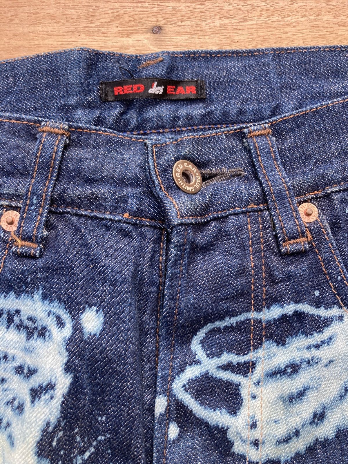 Paul Smith Archive Red Ear by Paul Smith Art Bleached Selvedge Jeans Size US 30 / EU 46 - 4 Thumbnail