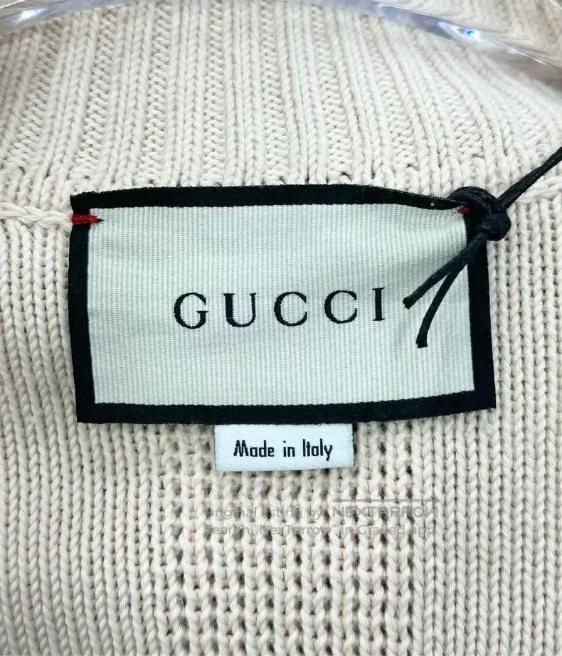 Gucci Gucci Beige embroidered logo logo knitted zipper jacket Size US L / EU 52-54 / 3 - 3 Thumbnail