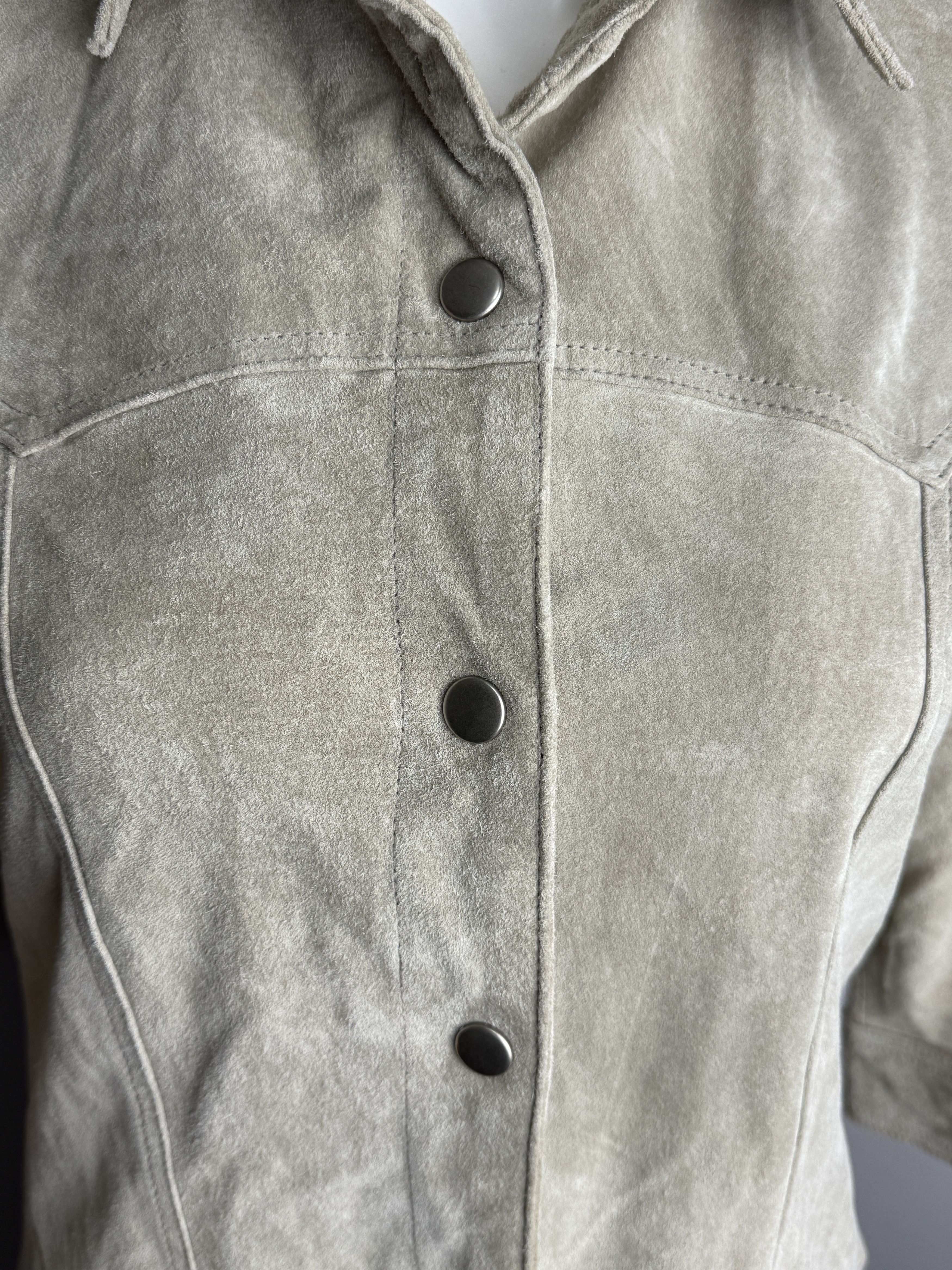 Genuine Leather × Leather × Vintage VERO MODA vintage women’s long suede jacket Size S / US 4 / IT 40 - 5 Thumbnail