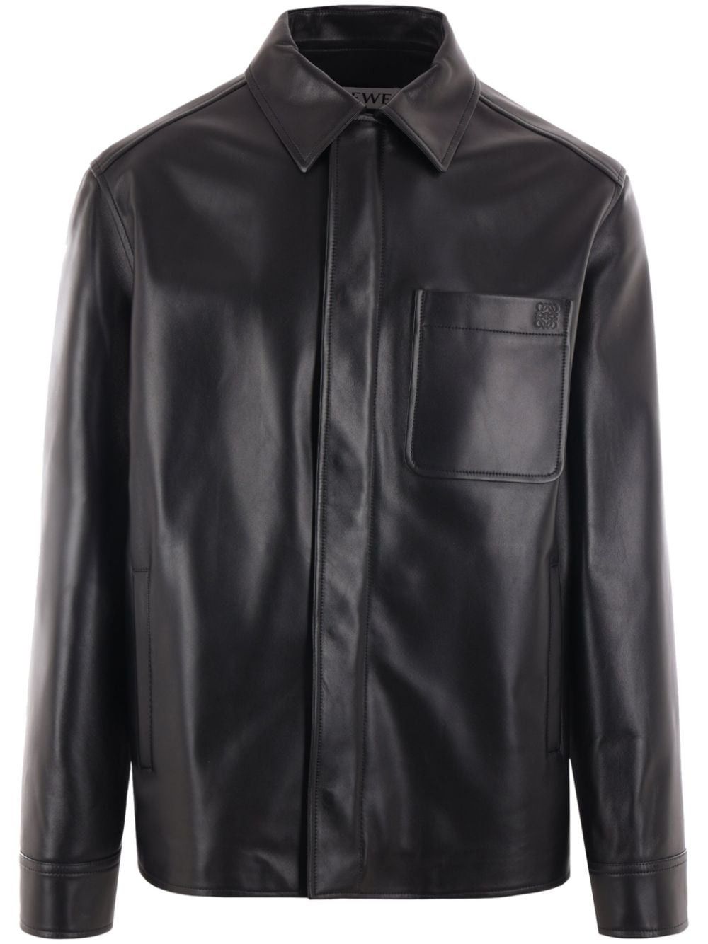 Loewe LEATHER OVERSHIRT Size US S / EU 44-46 / 1 - 1 Thumbnail