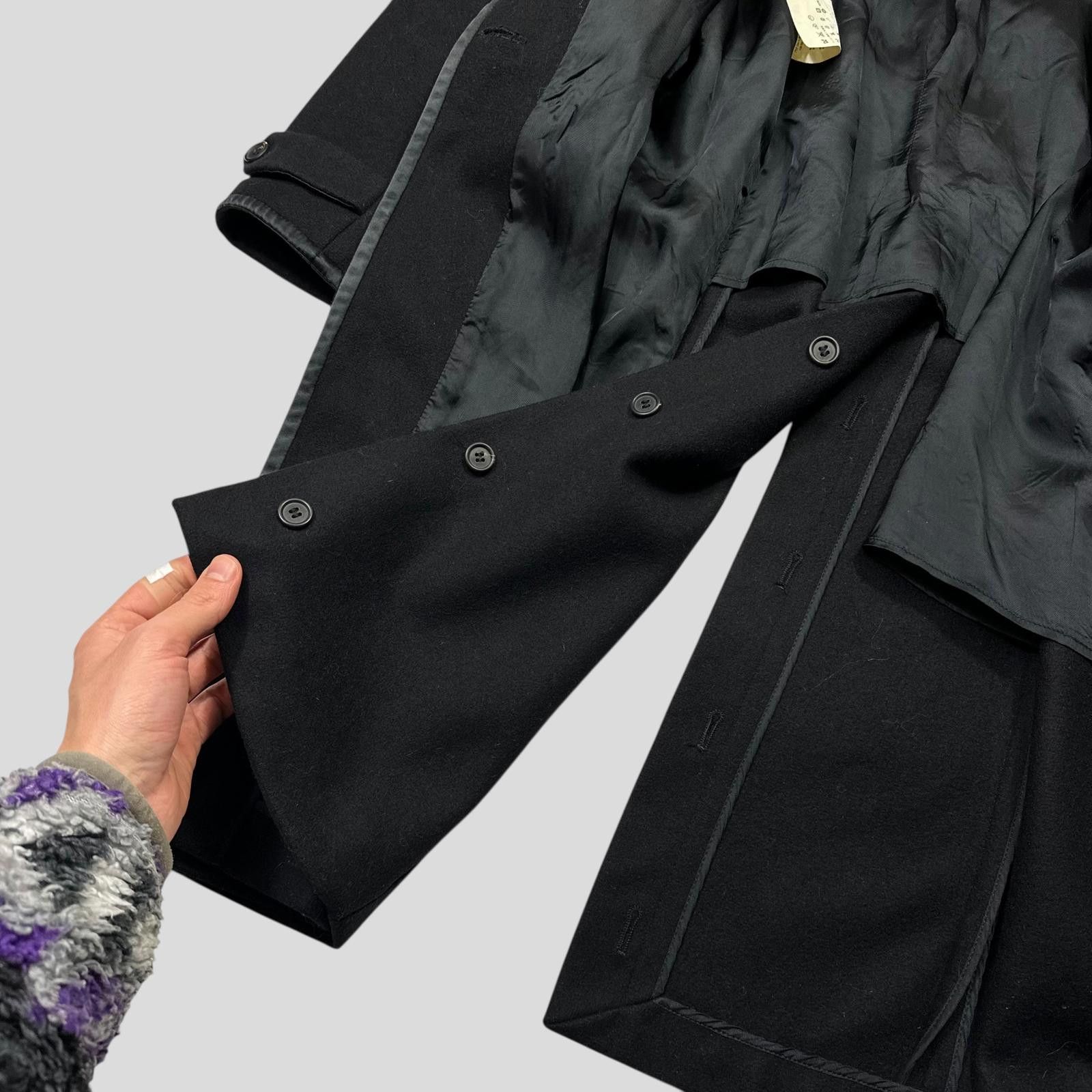 Miu Miu Miu Miu 2006 Wool + Nylon Mini Belted Trench Coat - IT38 Size S / US 4 / IT 40 - 6 Thumbnail