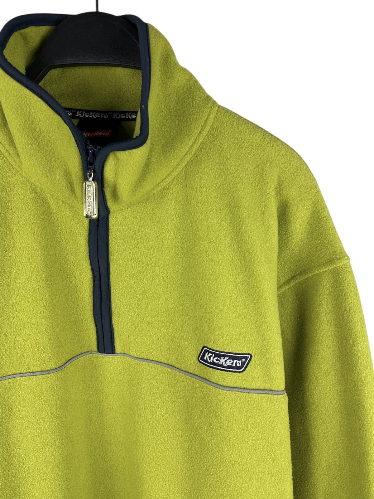 Kickers Vintage Y2K Kickers Baggy Fleece Pullover With Nylon Men’s M Size US M / EU 48-50 / 2 - 3 Thumbnail