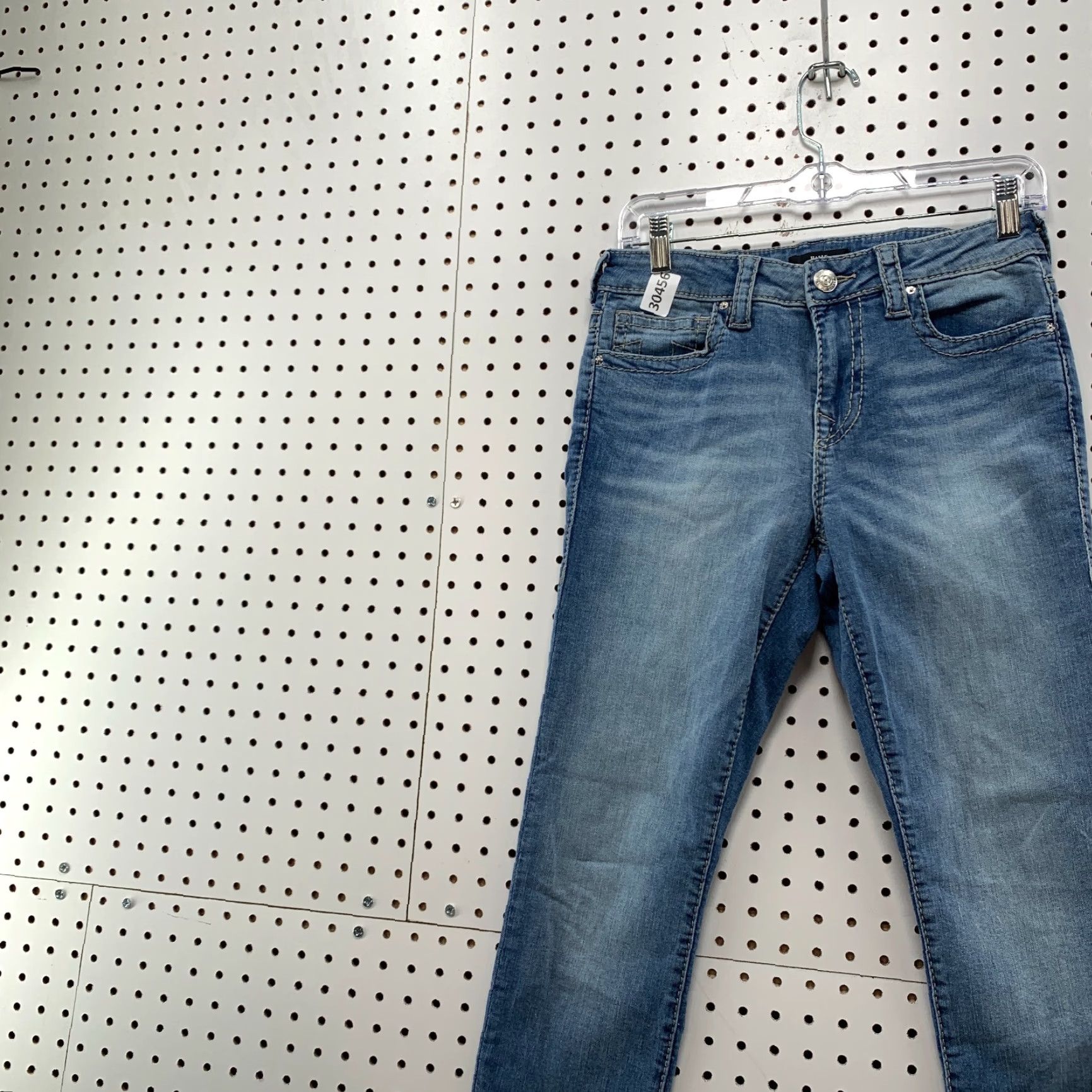 True Religion VINTAGE True Religion Halle Jeans Womens Size 27 Fits 30X28 Mid Rise Skinny Blue Denim Solid Size 27" / US 4 / IT 40 - 3 Thumbnail